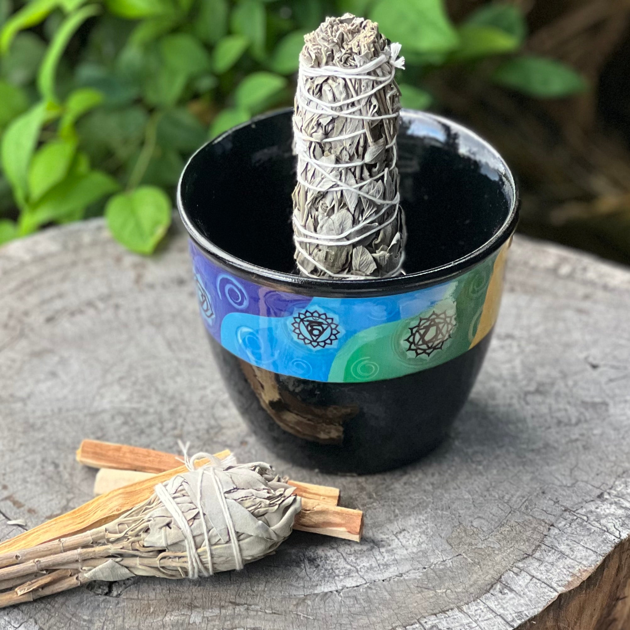 Sage Smudge Stick Holder - Chakra Flow