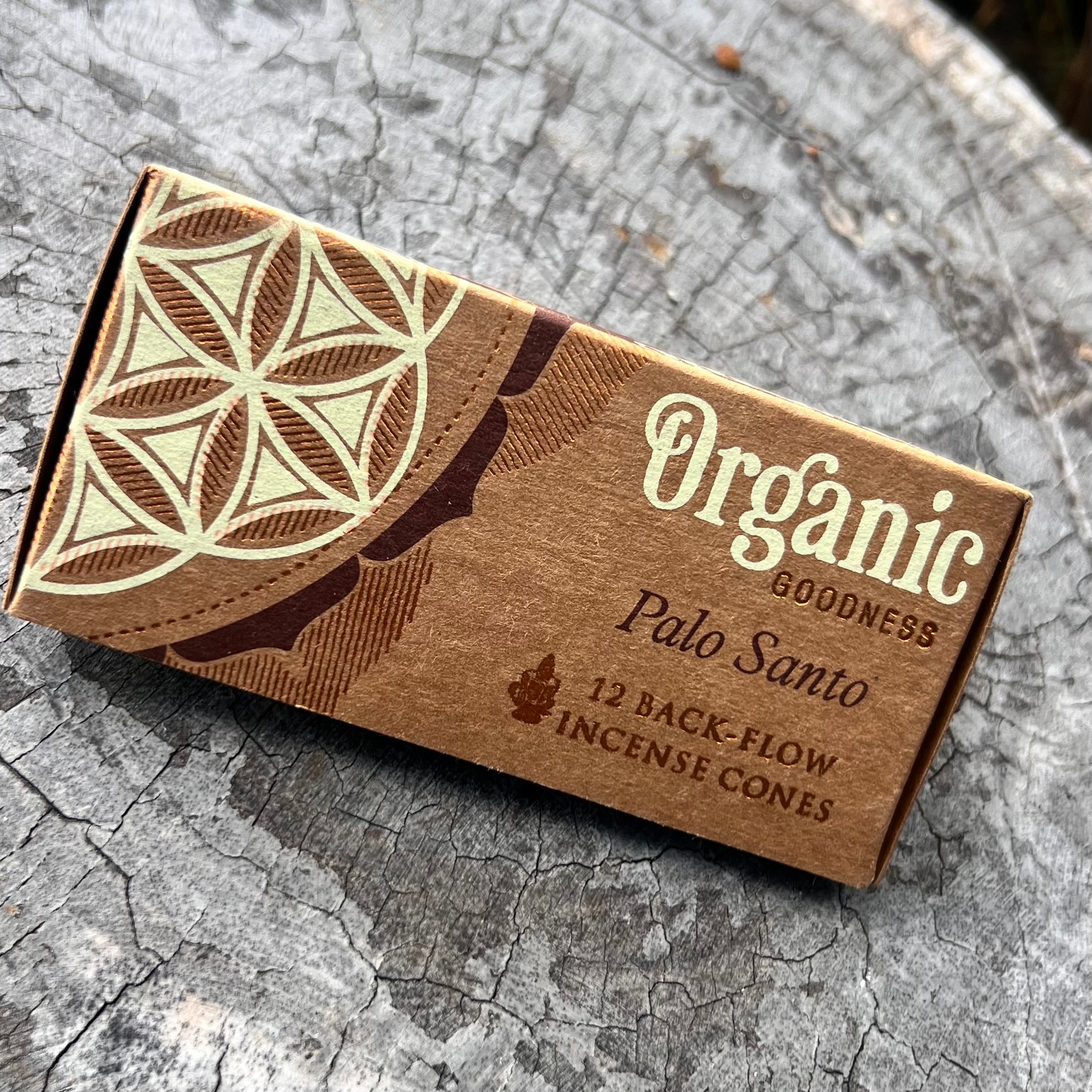 Palo Santo Organic Goodness ~ 12 Back-flow Incense Cones