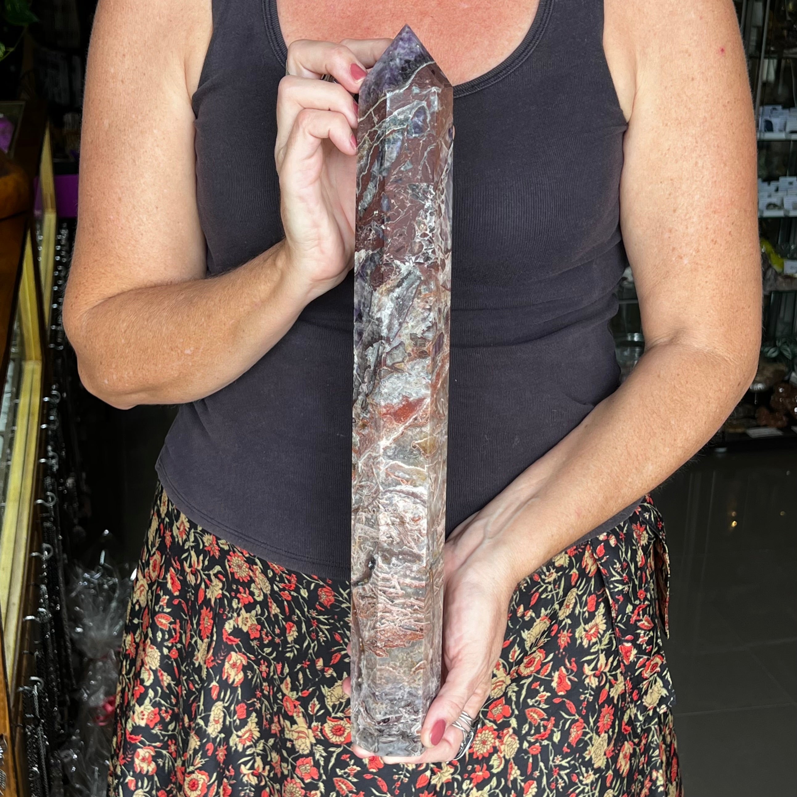 Huge Mexican Agate Tower