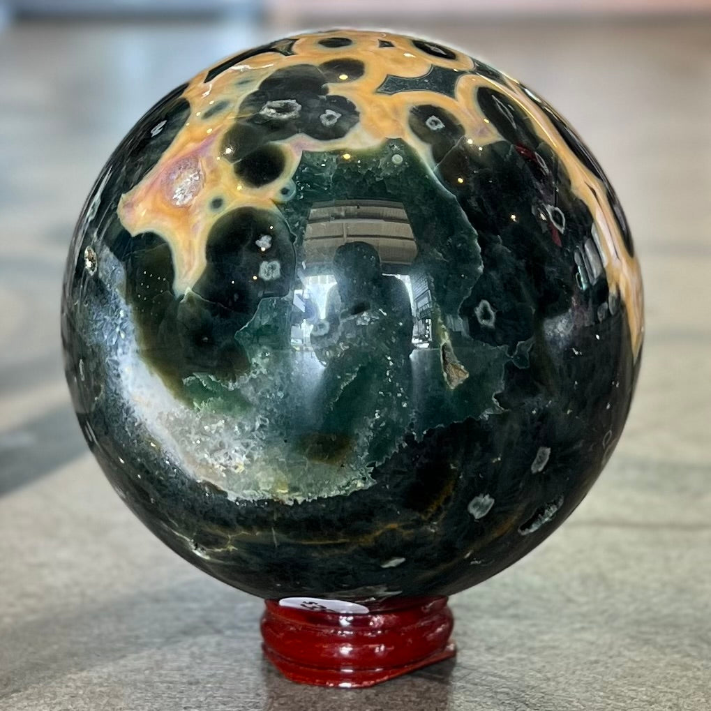 Rainforest Jasper Sphere