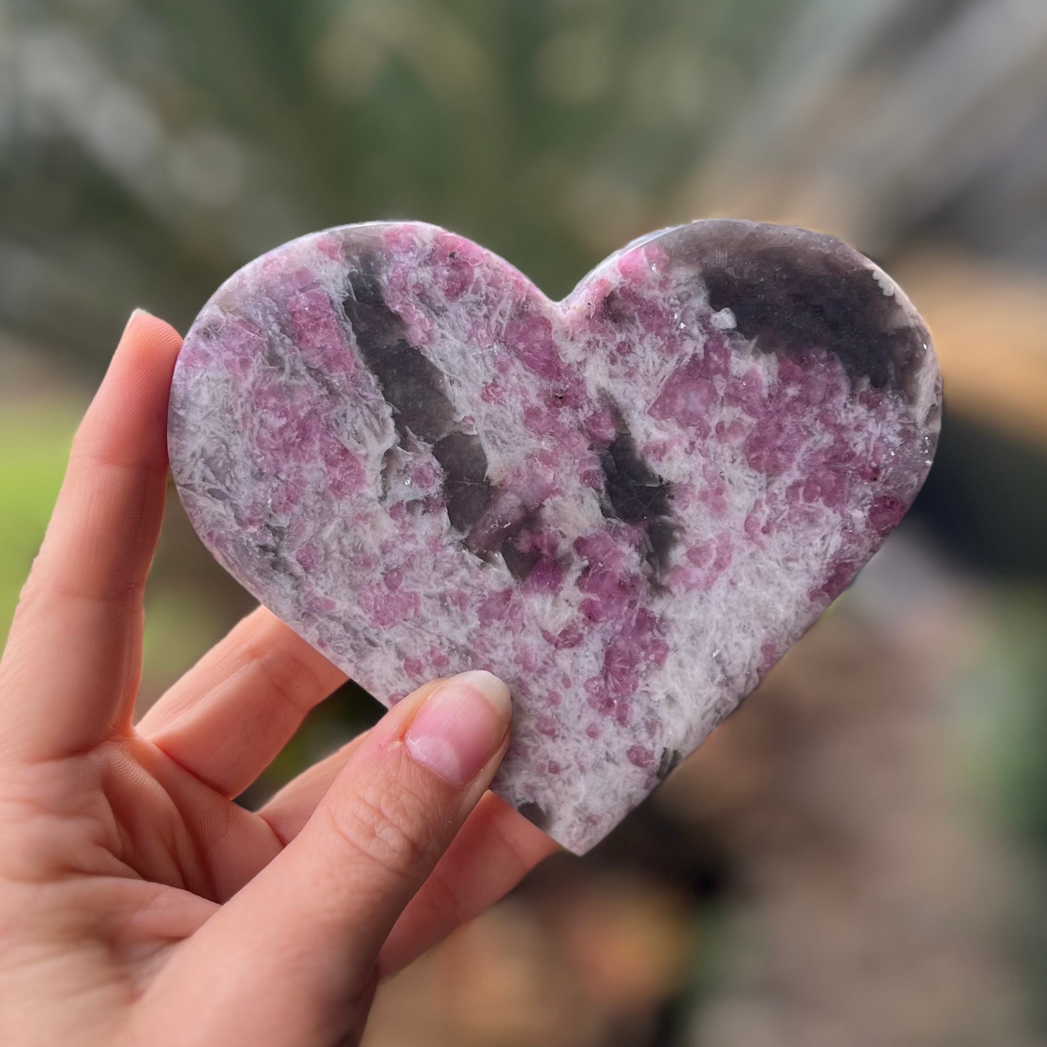 Pink Tourmaline Heart