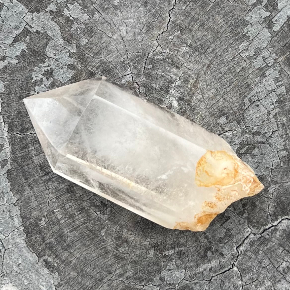 Clear Quartz Semi Raw Point