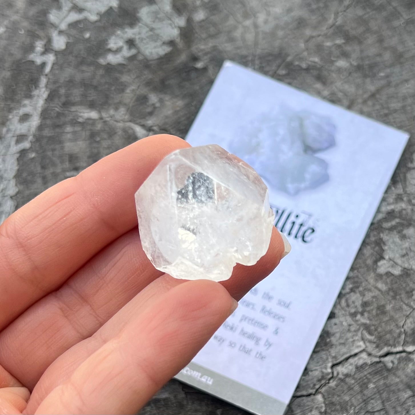 Apophyllite Pyramid ~ Specialty Crystal