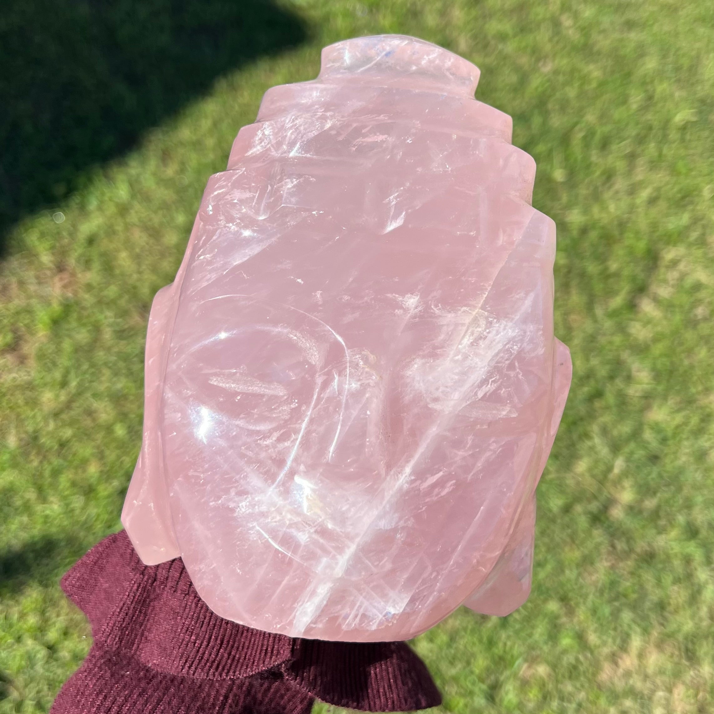 Rose Quartz Buddha of Peace