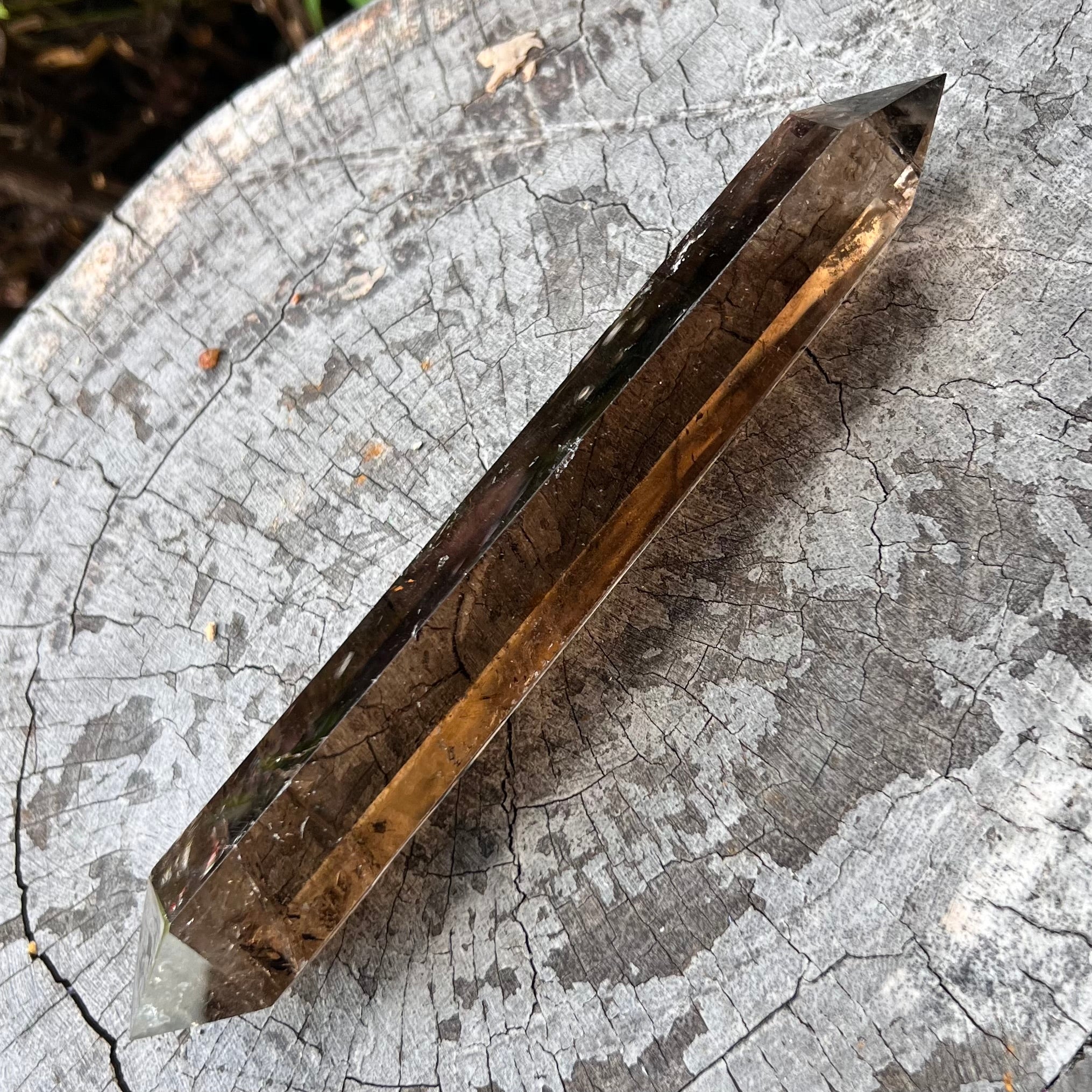 Smoky Quartz Double Terminated Wand