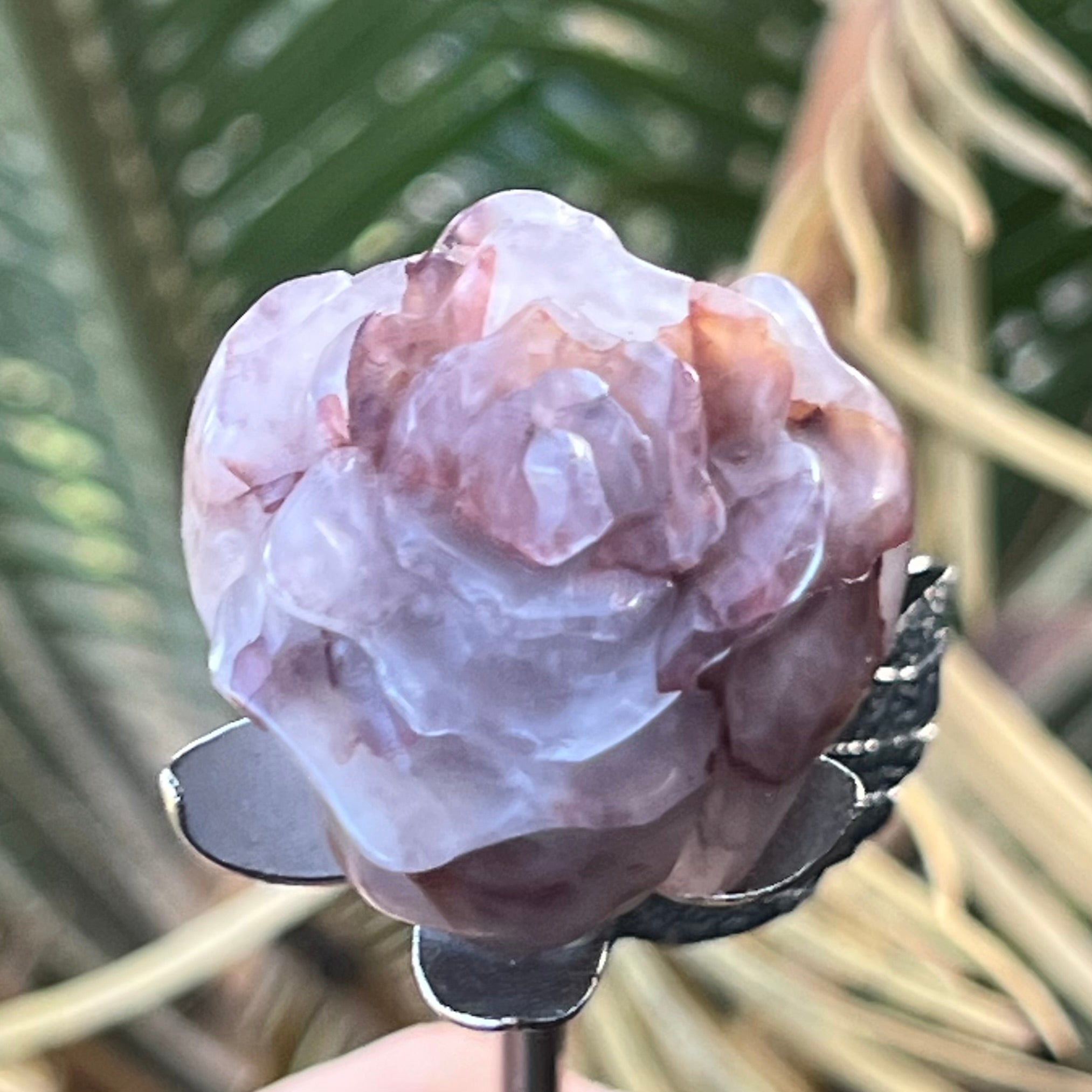 Fire Quartz Everlasting Rose