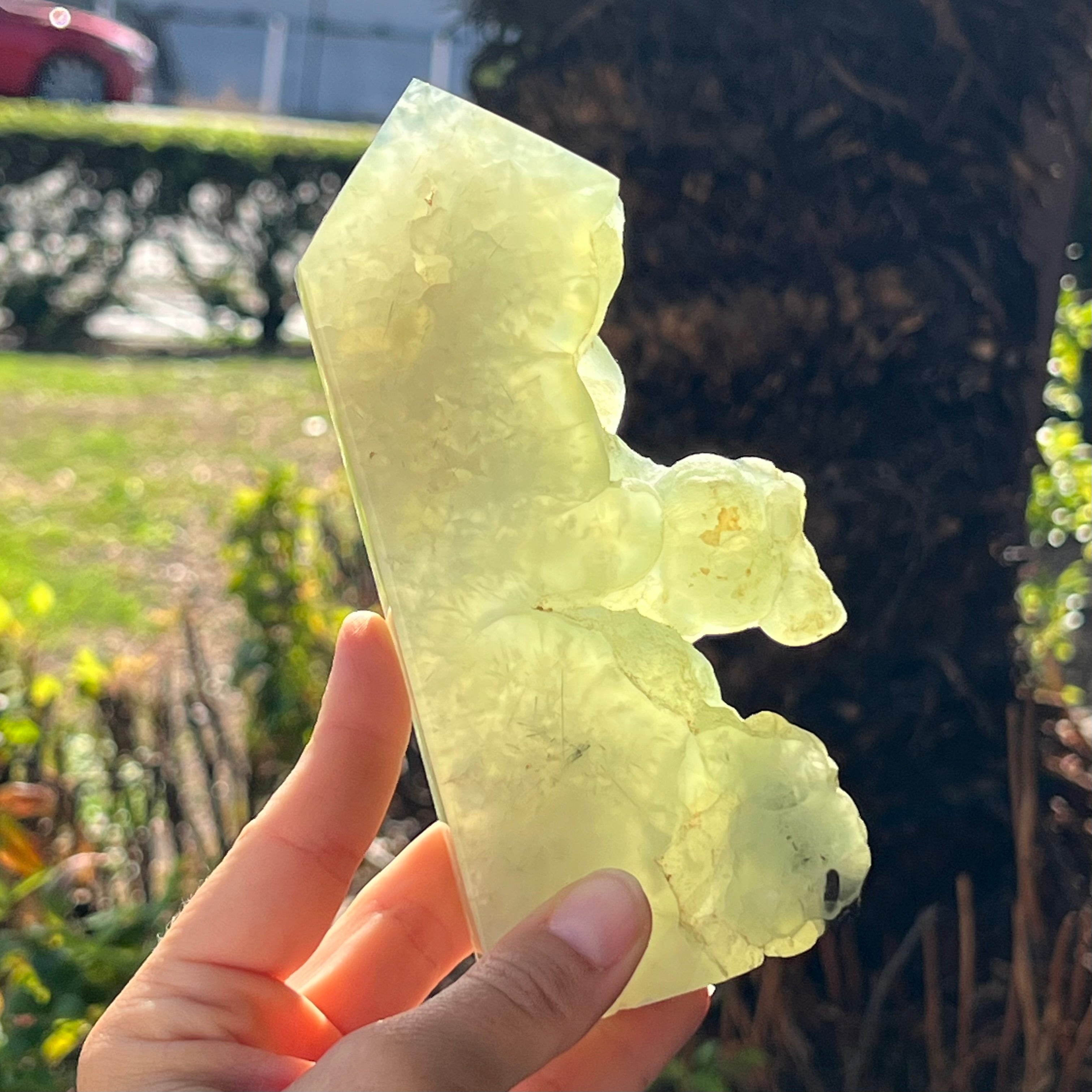 Prehnite Semi Raw Tower