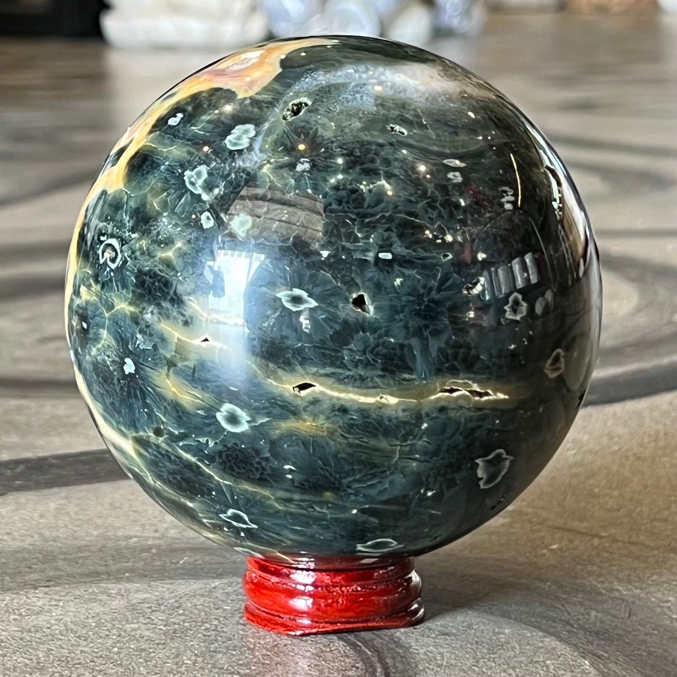 Rainforest Jasper Sphere