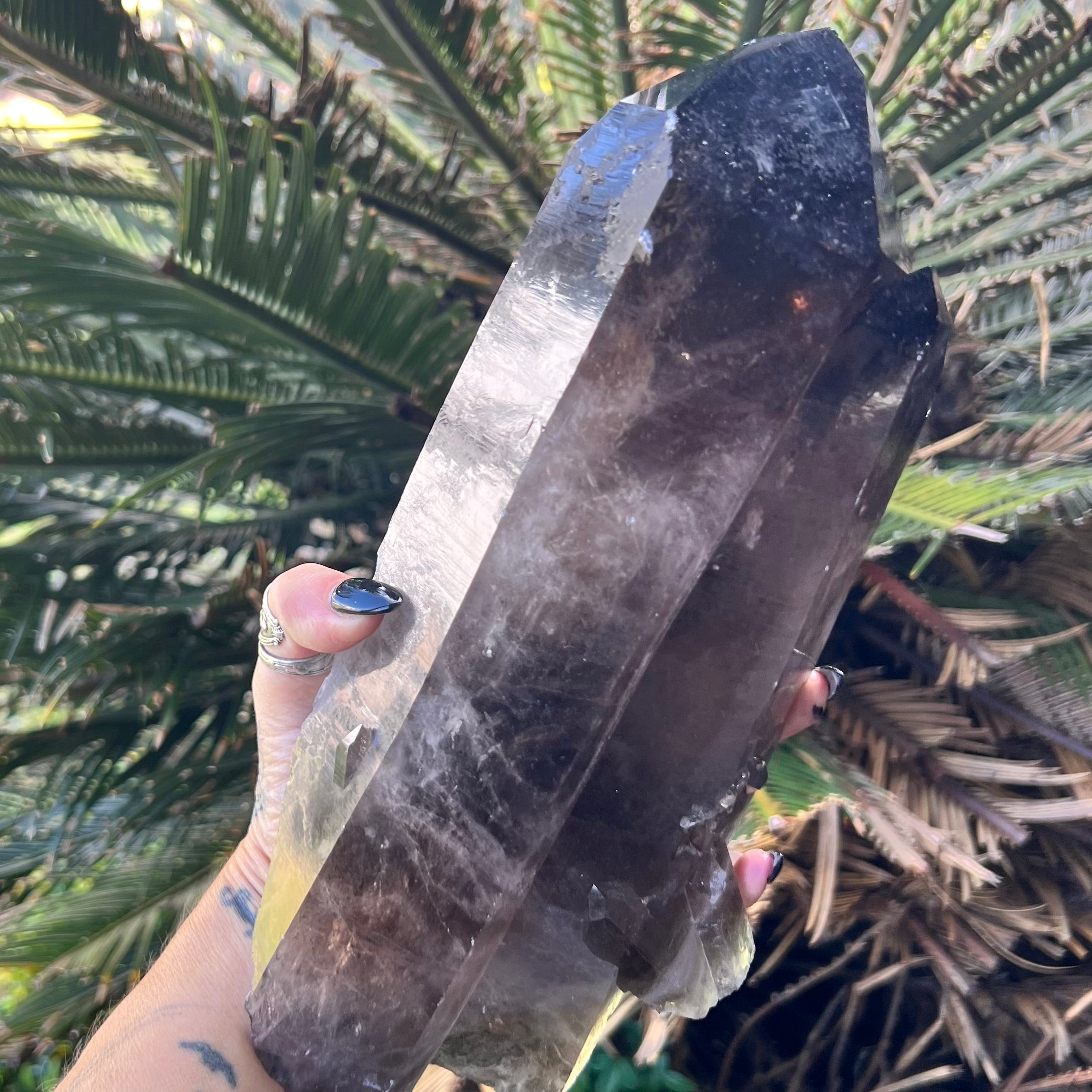 Smoky Quartz Semi Raw Point