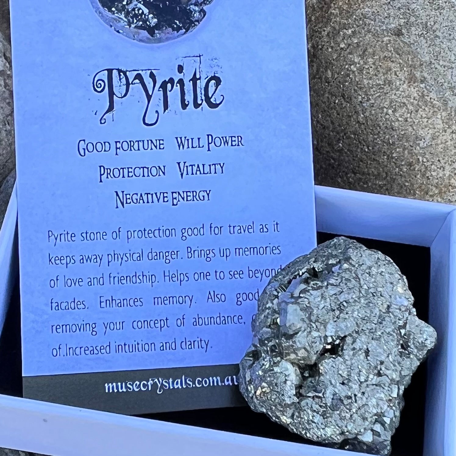 Pyrite Specimen ~ Specialty Boxed Crystal