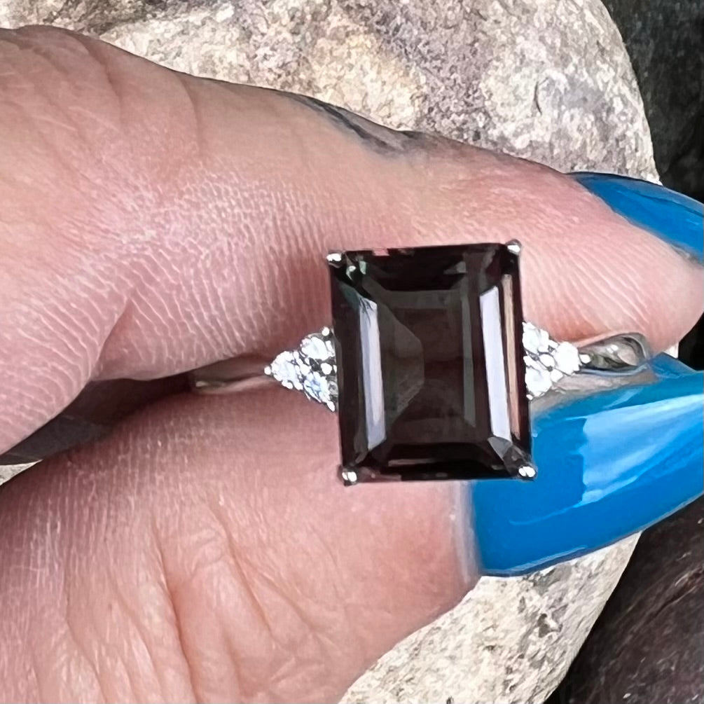 Alexandrite ~ Sterling Silver Ring ~ Size 6