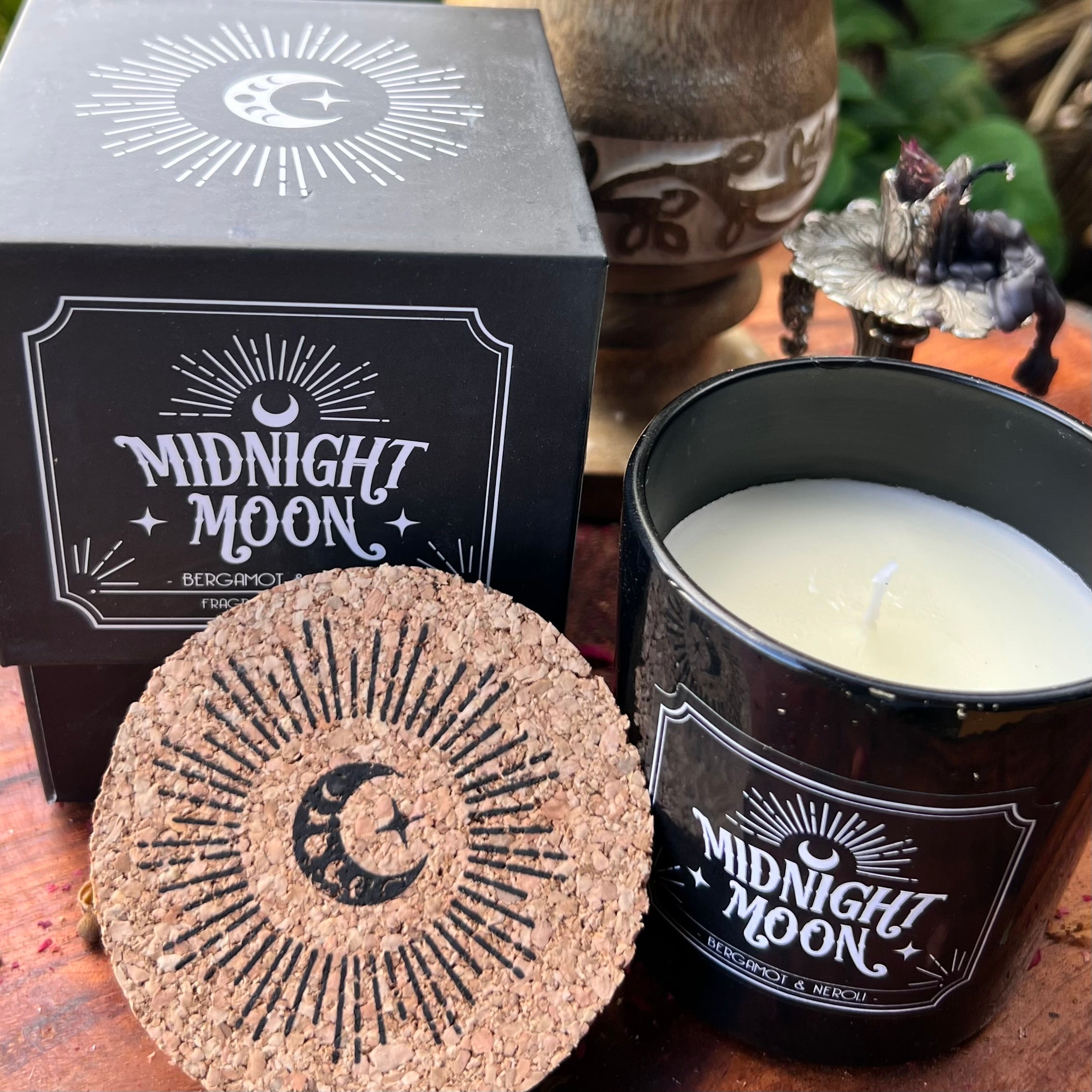 Midnight Moon ~ Bergamot & Neroli Ritual Gothic Candle