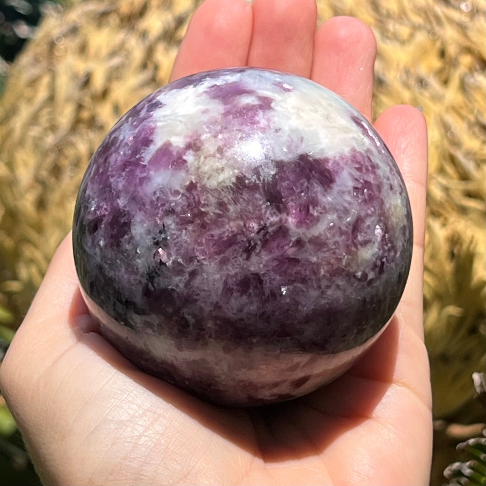 Lepidolite Sphere