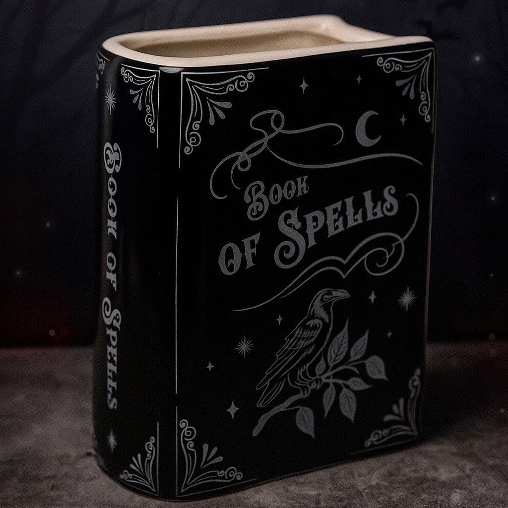 Book of Spells Gothic Vase