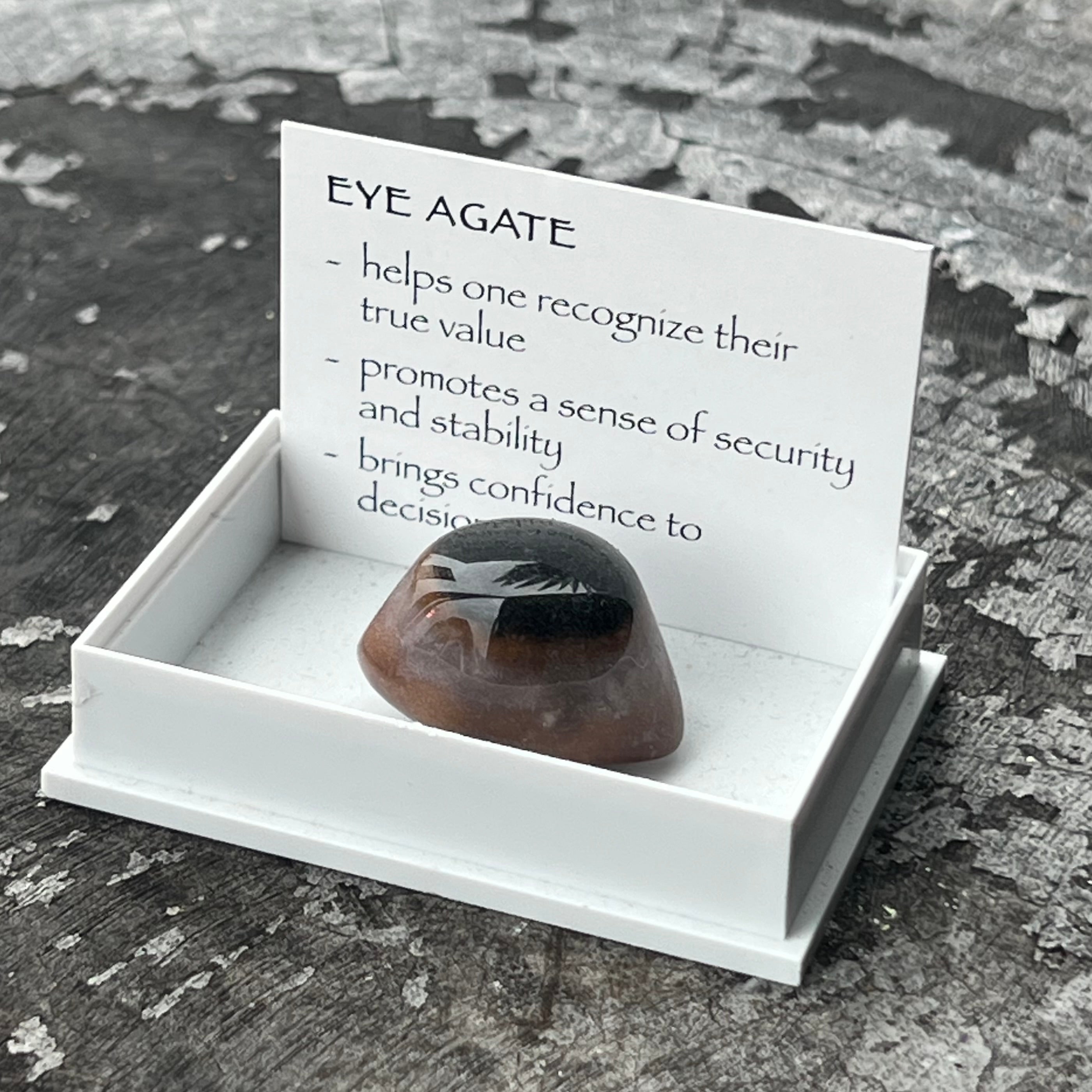 Eye Agate ~ Specialty Boxed Crystal