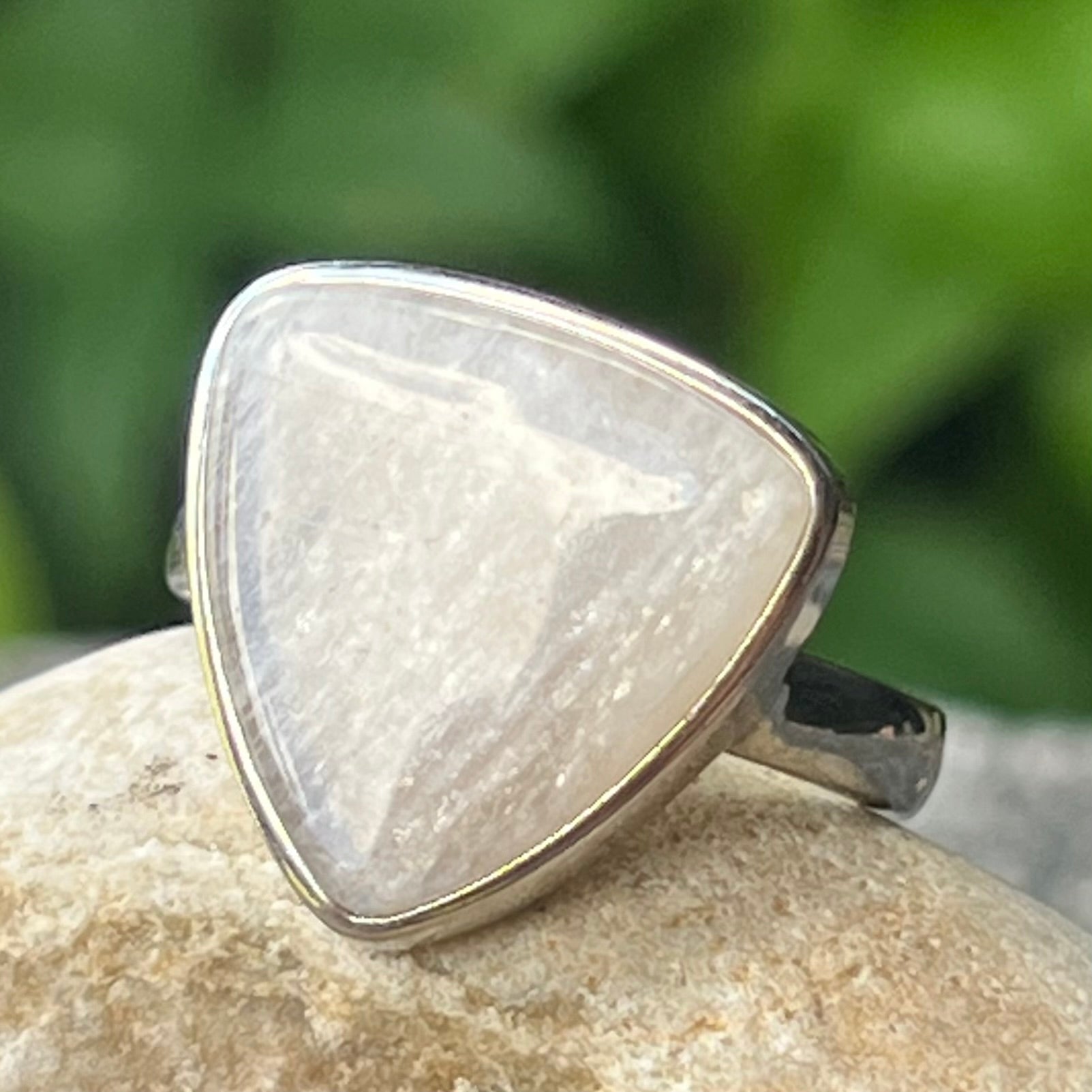 Moonstone Sterling Silver - size 8