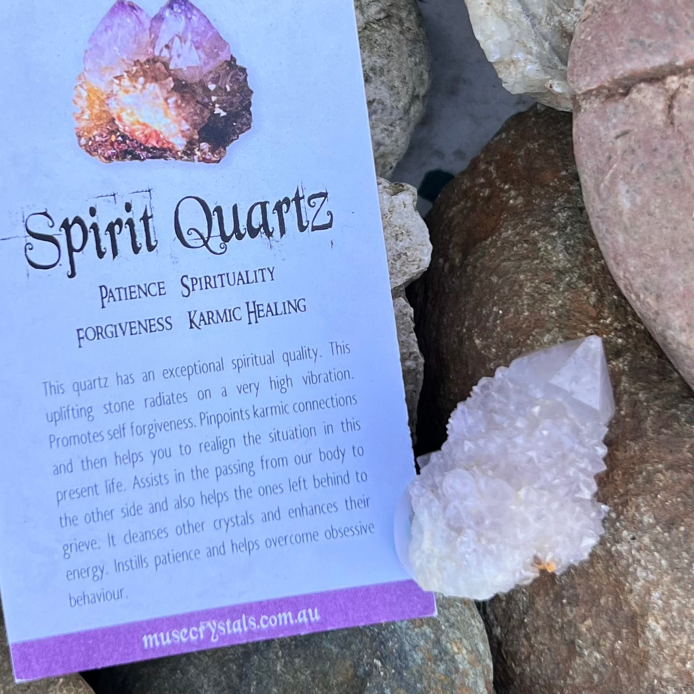 Spirit Quartz Cluster ~ Specialty Boxed Crystal