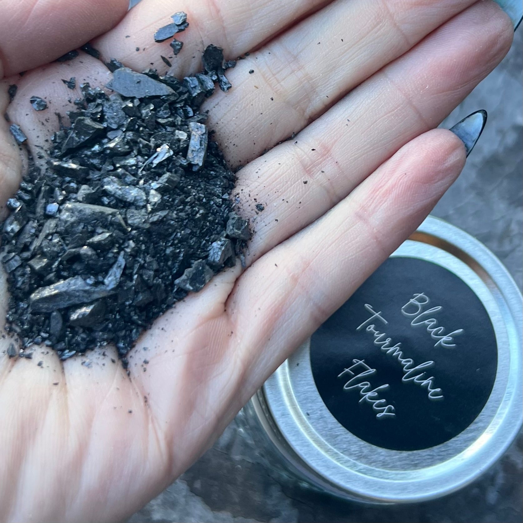 Black Tourmaline Flakes