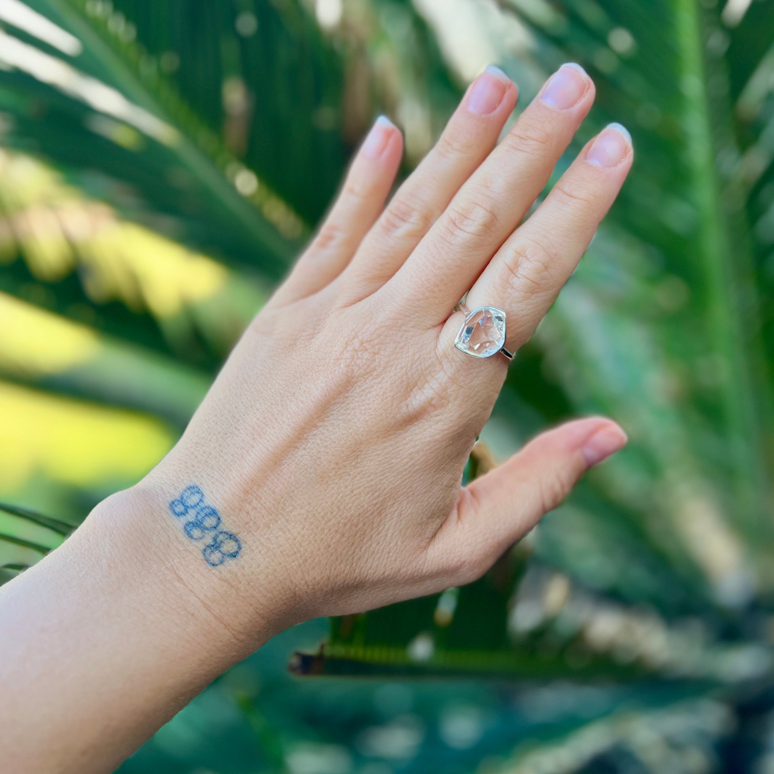 Herkimer Diamond ~ Sterling Silver Ring