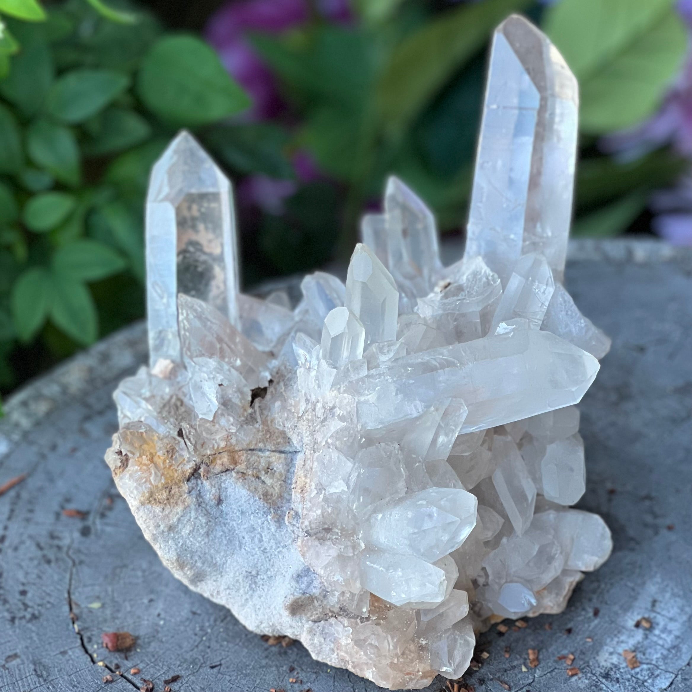 Clear Quartz Natural Raw Cluster
