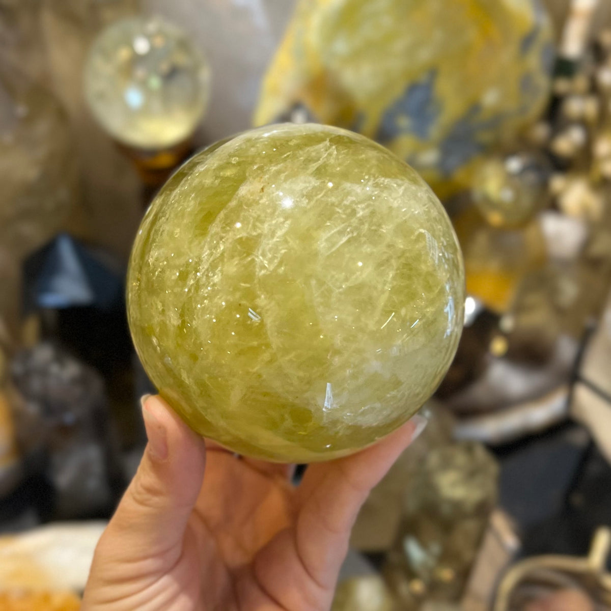 Citrine Abundance & Joy Large Sphere