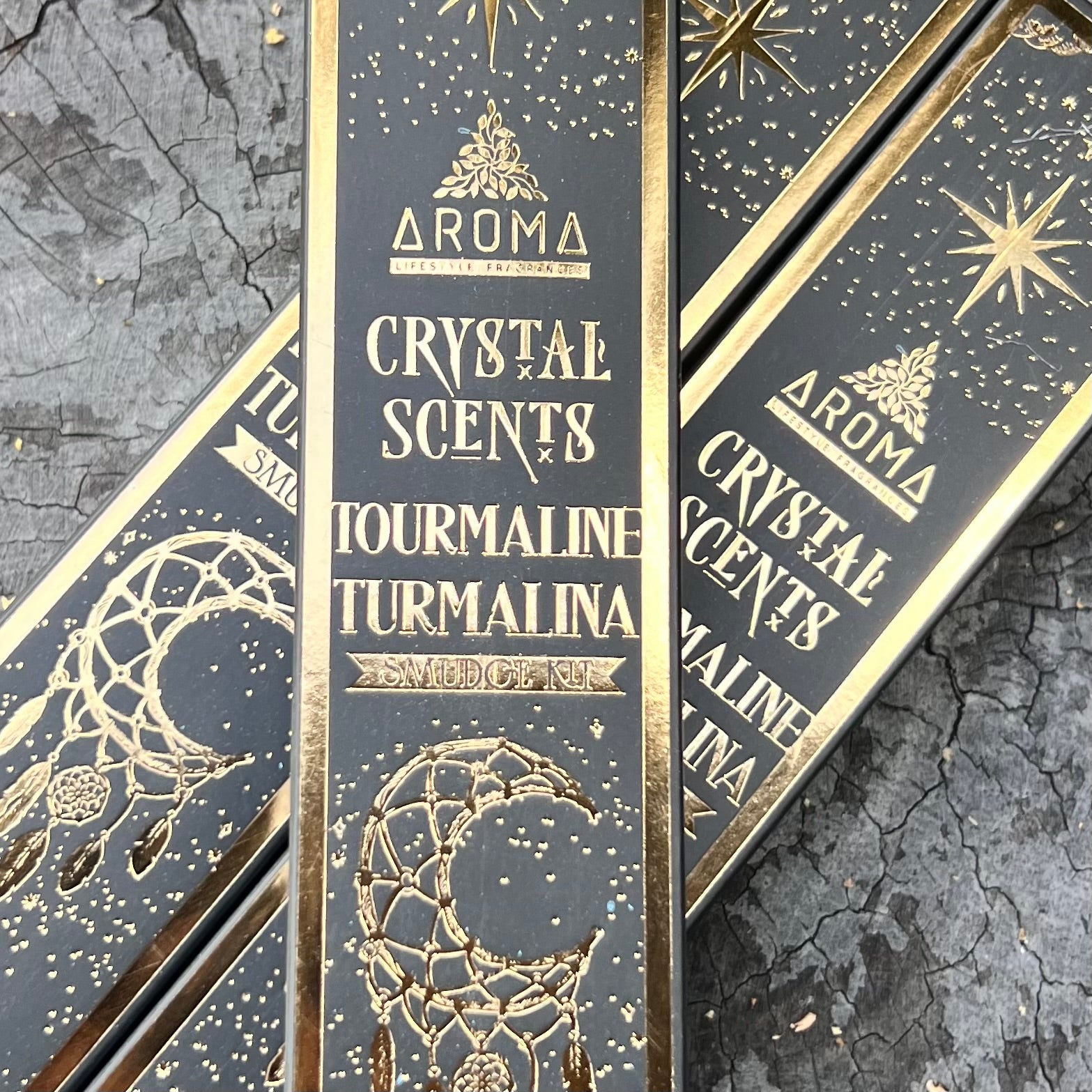 Black Tourmaline ~ Crystal Scents Smudge Kit Incense