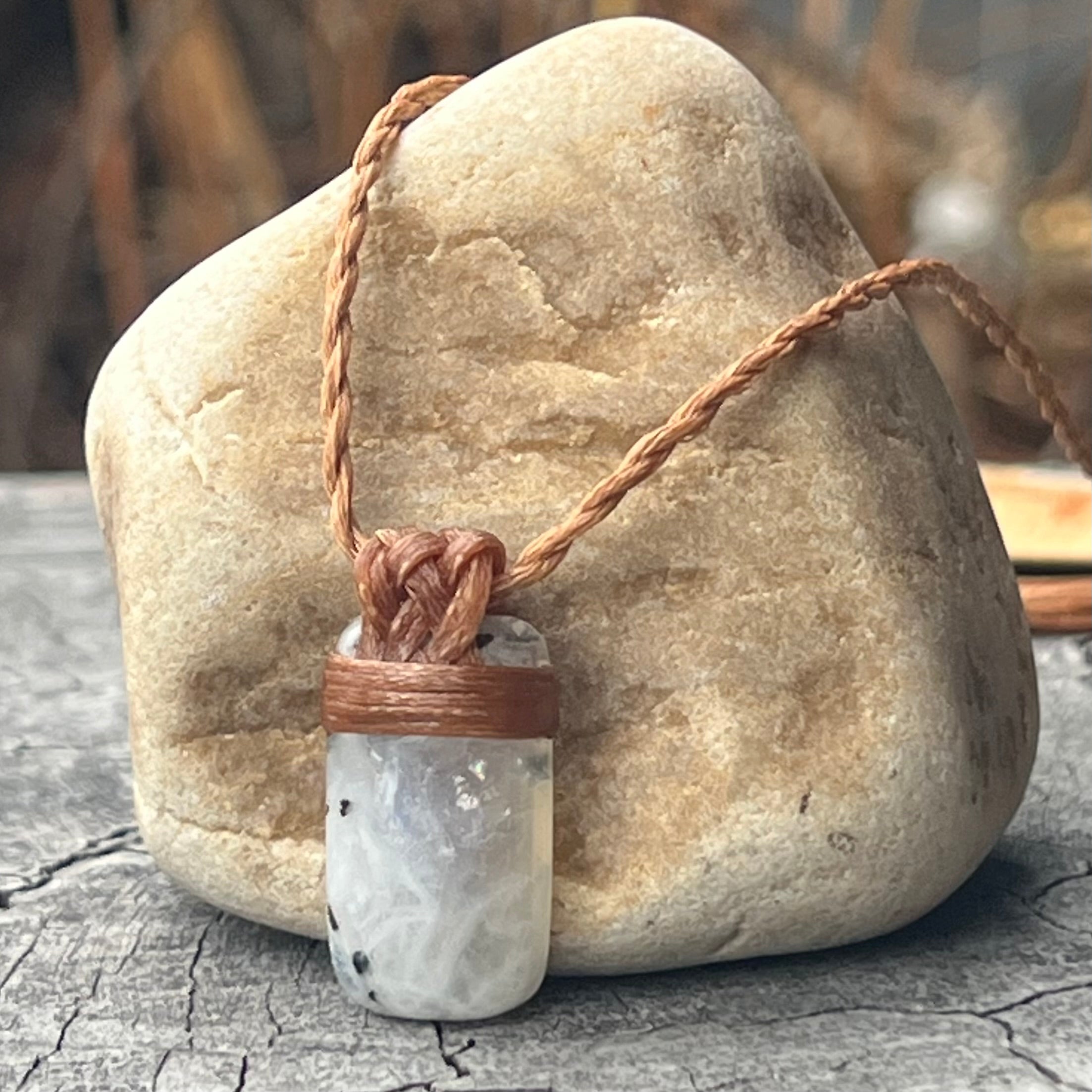 Muse Medicine ~ Rainbow Moonstone ~ Guiding Talisman