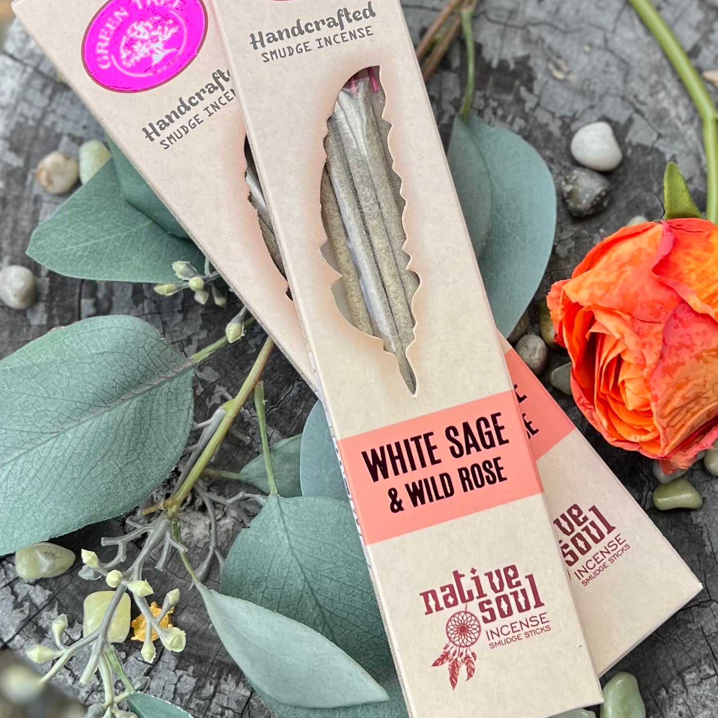 White Sage & Wild Rose Insence ~ Smudge Sticks