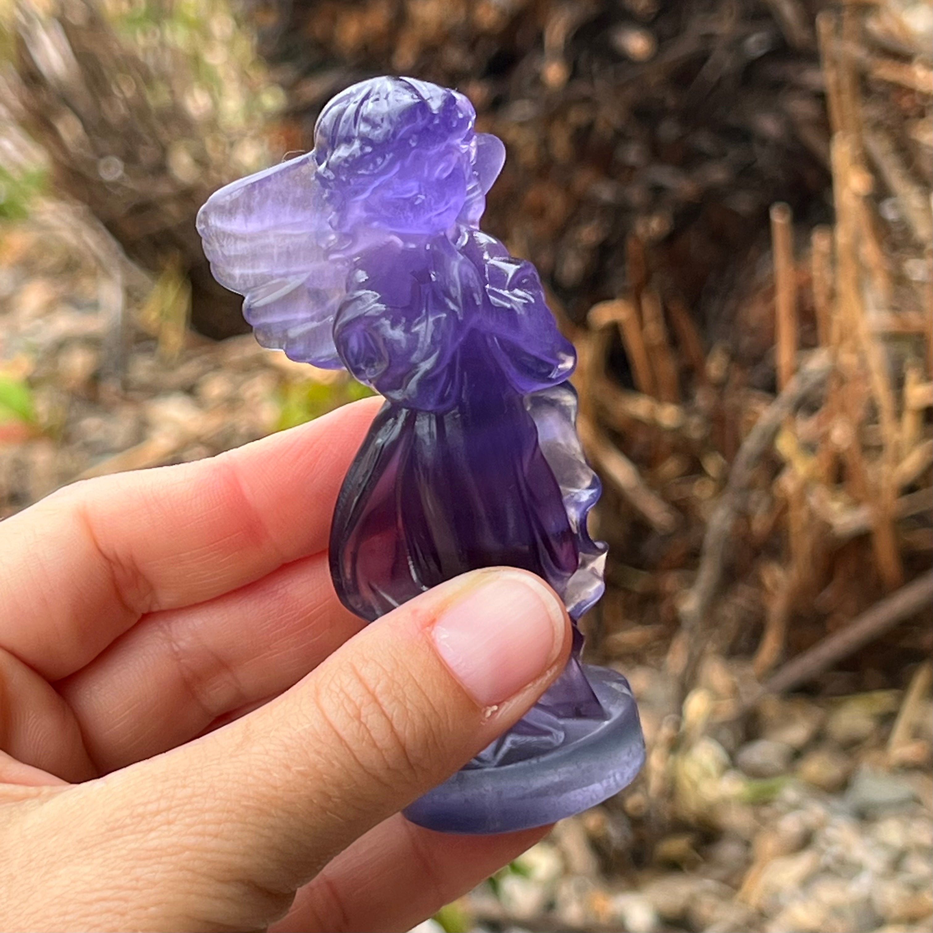 Memorial Angel ~ Purple Fluorite