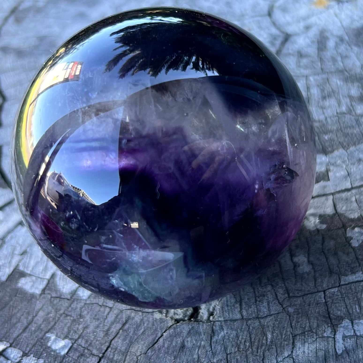 Purple Fluorite Sphere