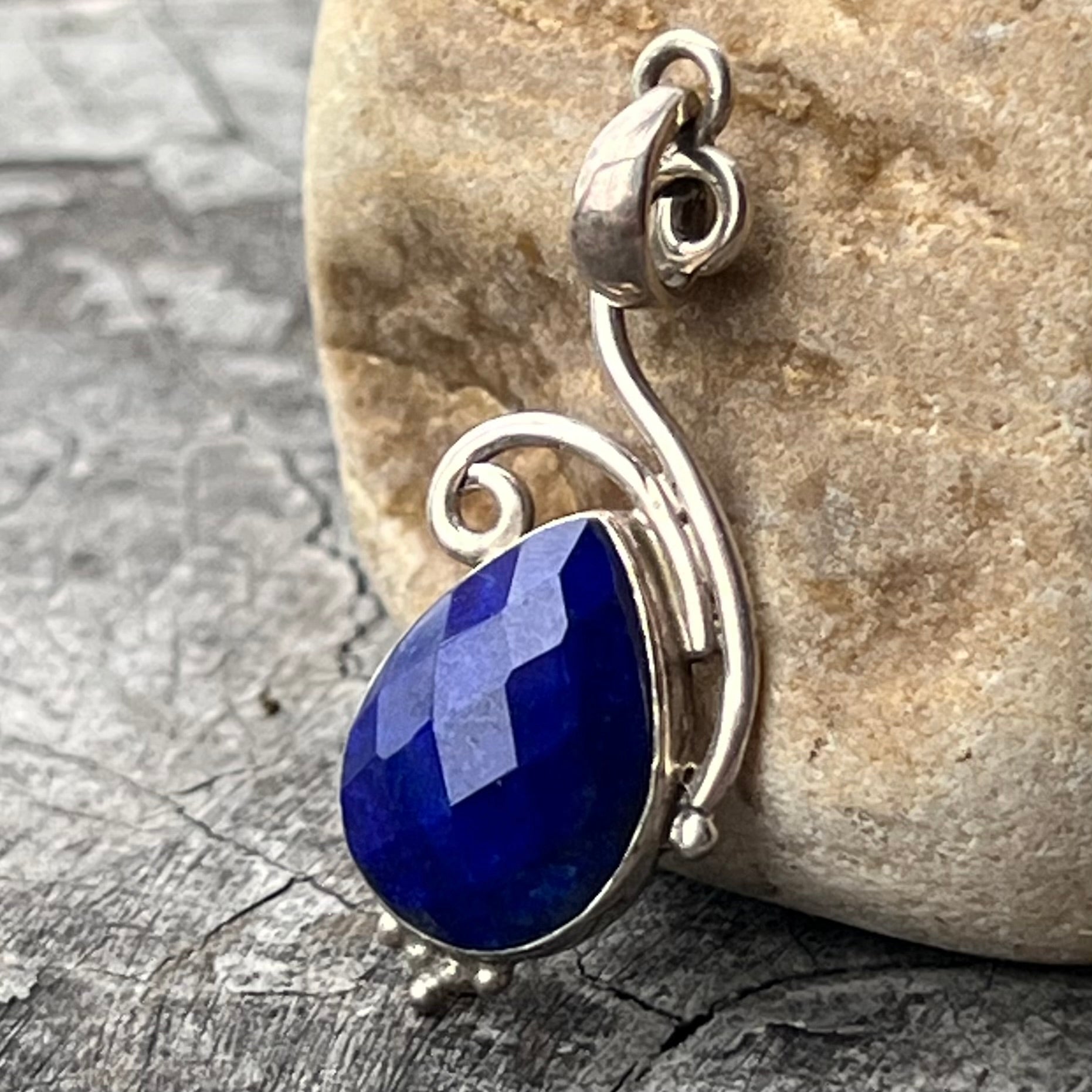 SALE ~ Lapis Lazuli ~ Sterling Silver Pendant