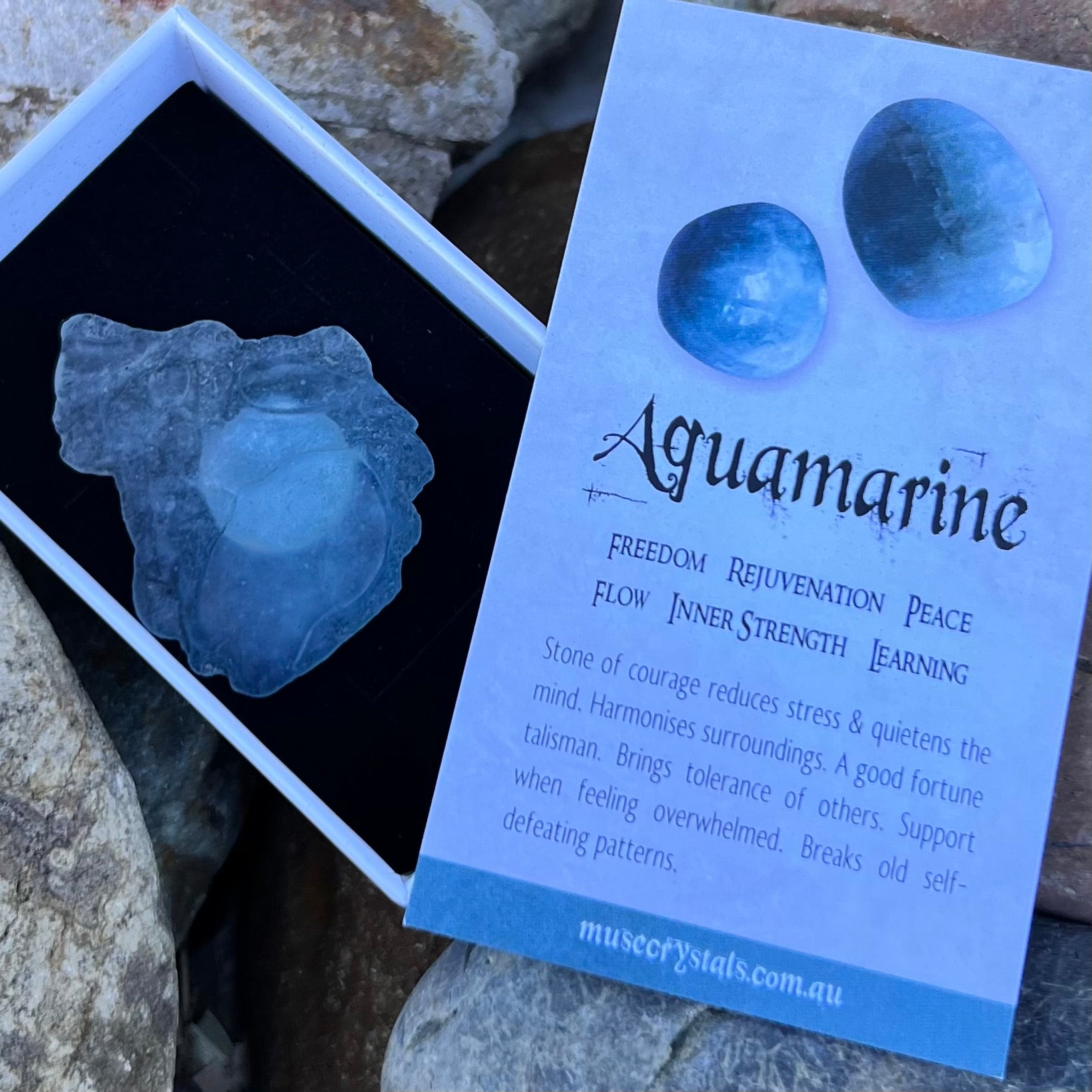 Raw Aquamarine ~ Specialty Boxed Crystal (3)