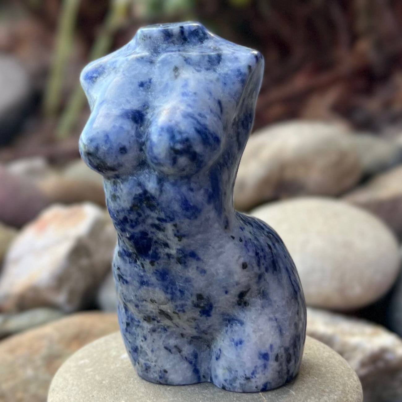 Sodalite Woman Lady Body Carving ~ 2