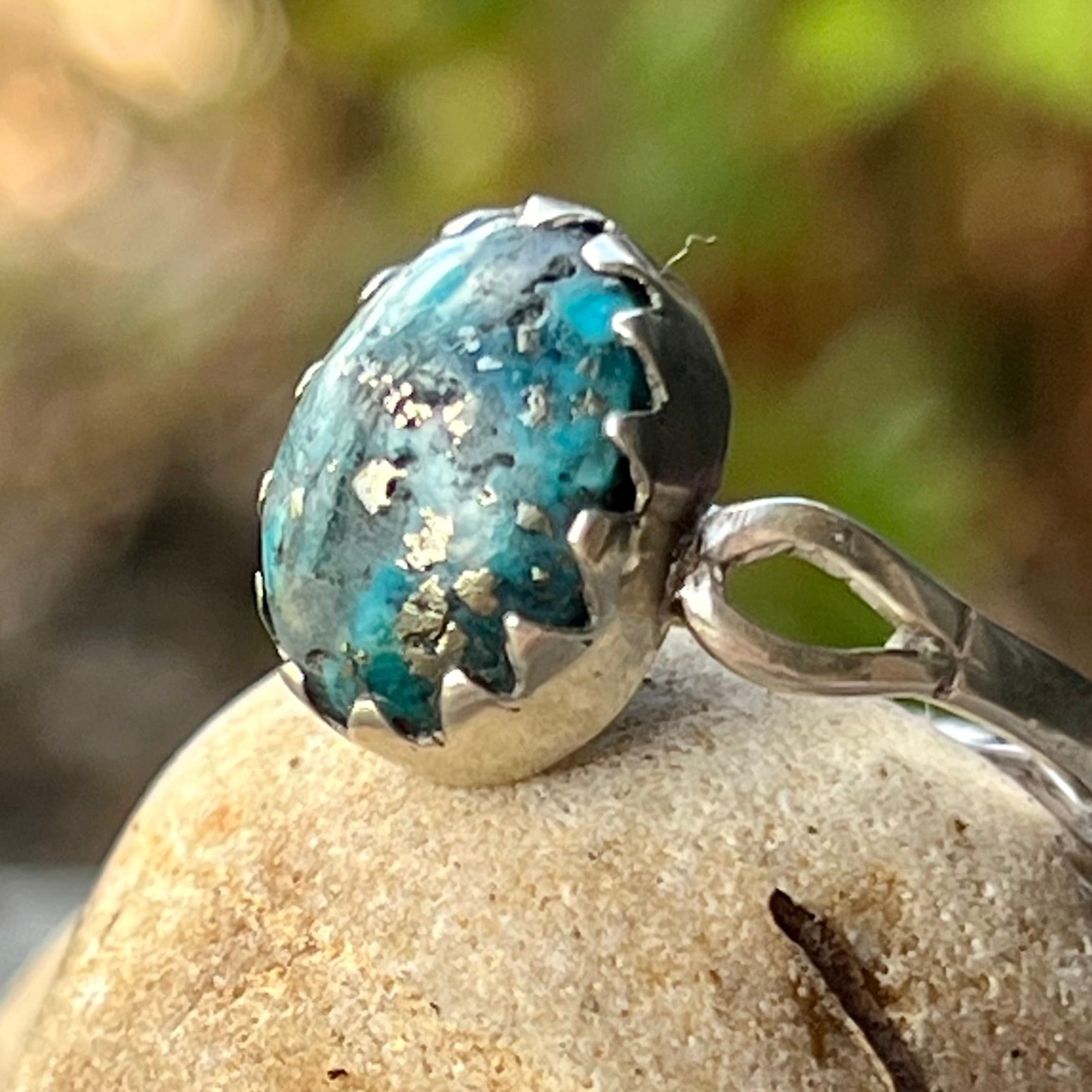 Turquoise ~ Sterling Silver Ring ~ Size 9