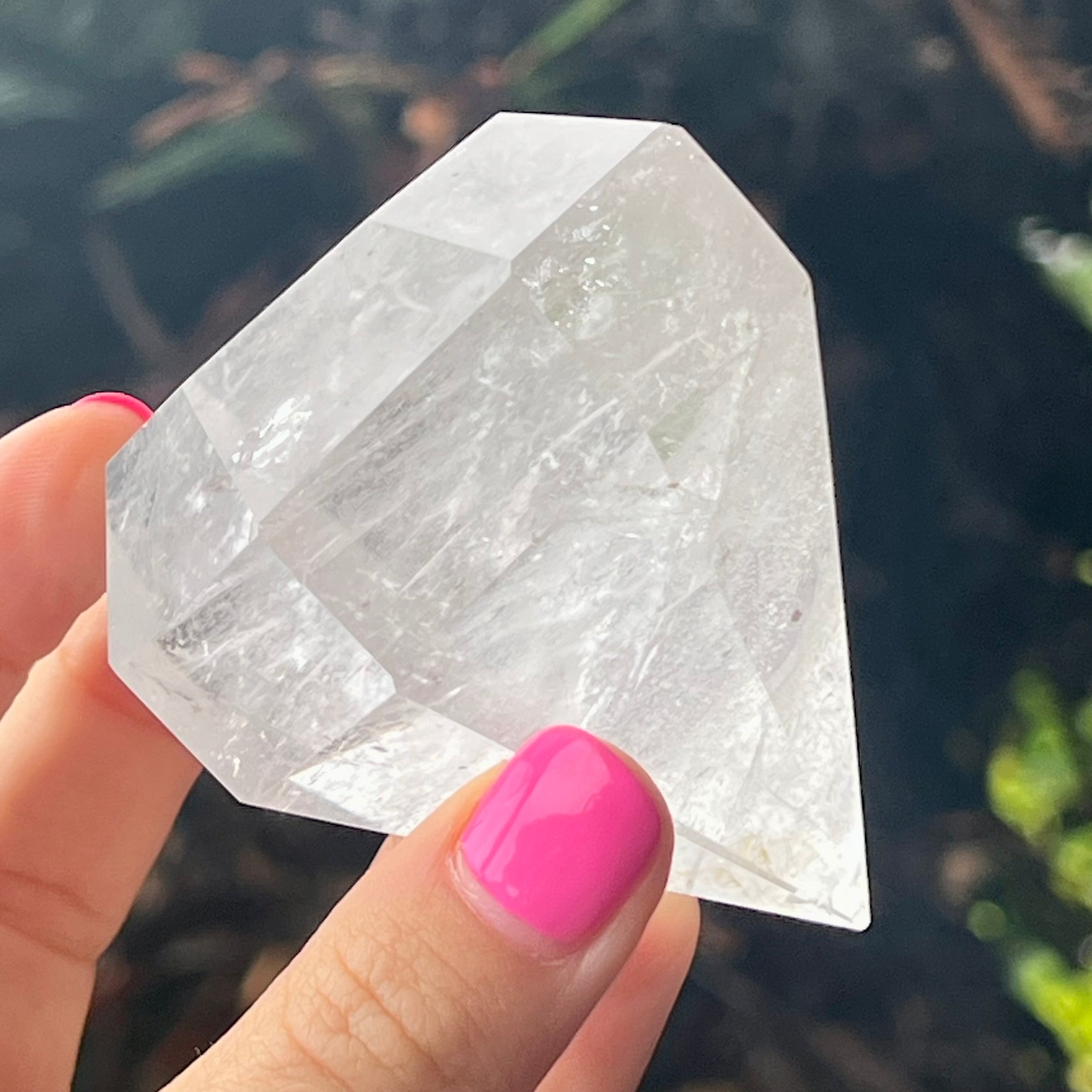Clear Quartz Diamond Cut