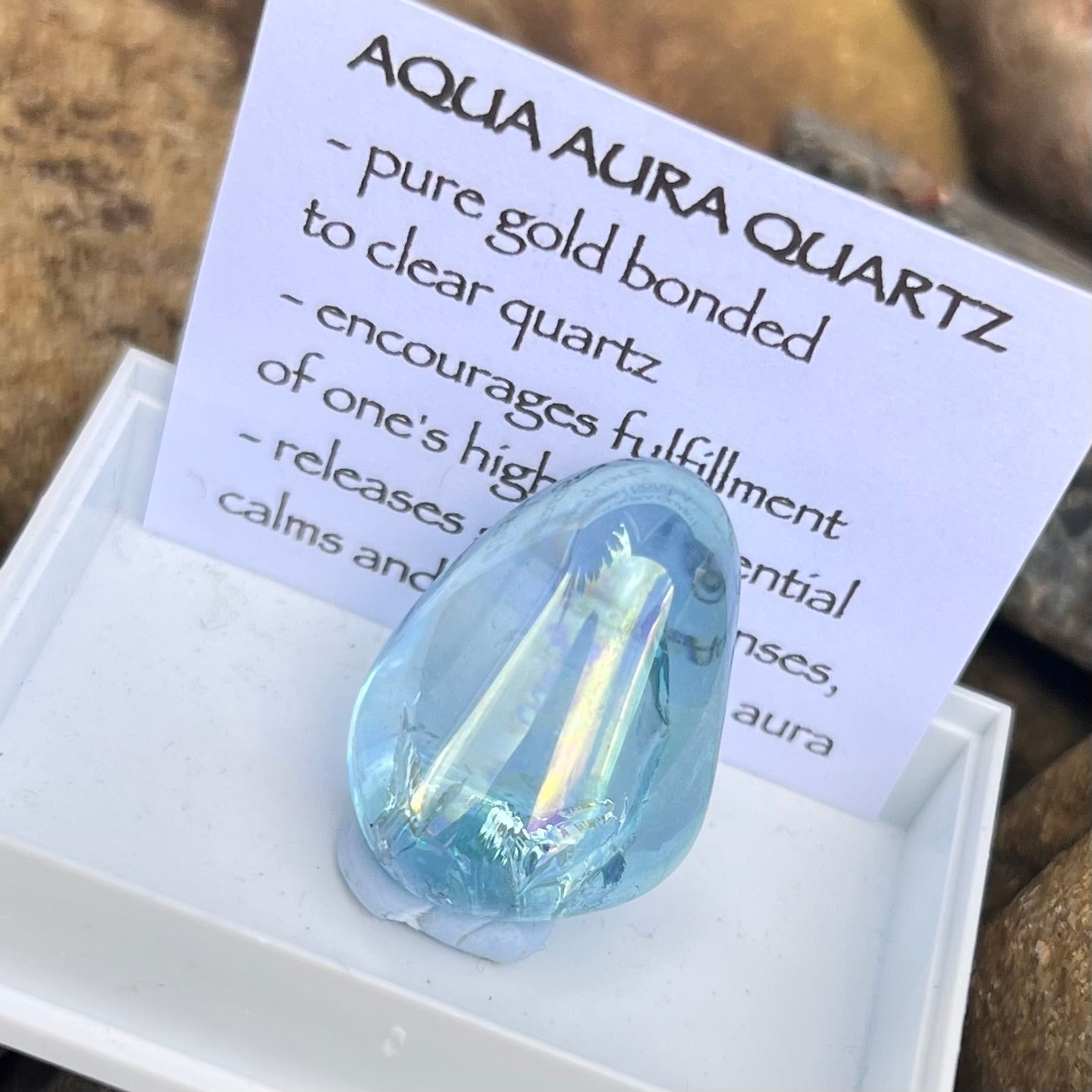 Aqua Aura ~ Specialty Boxed Crystal