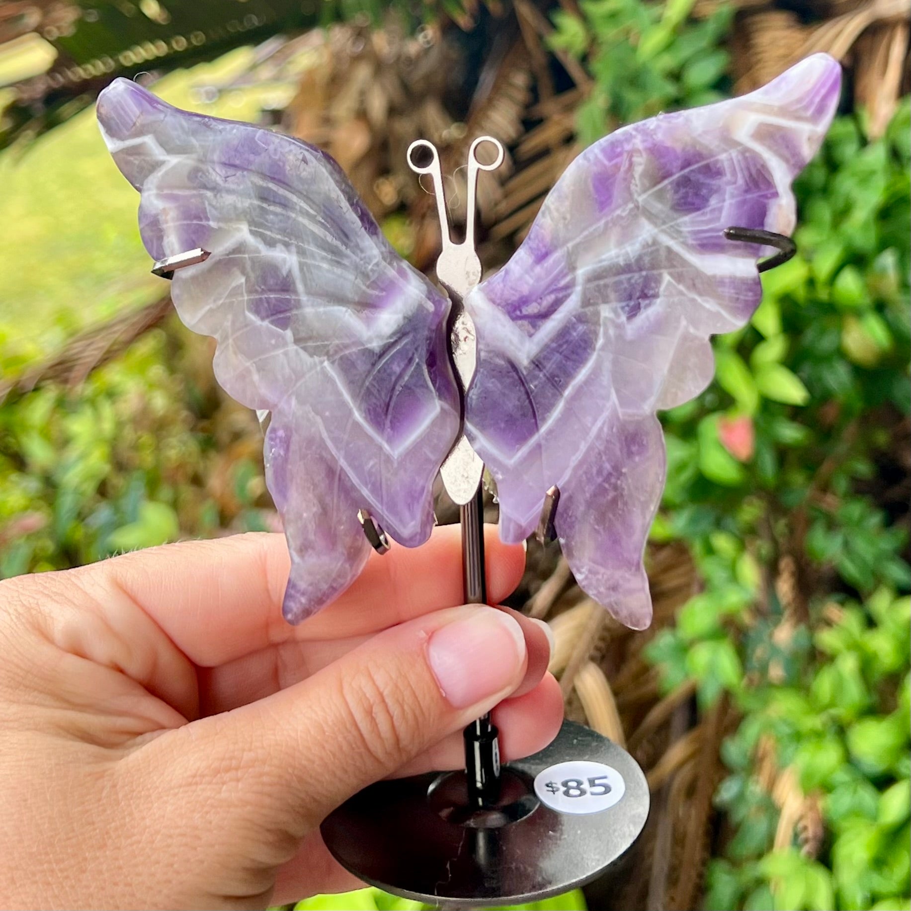 Amethyst Butterfly on Stand