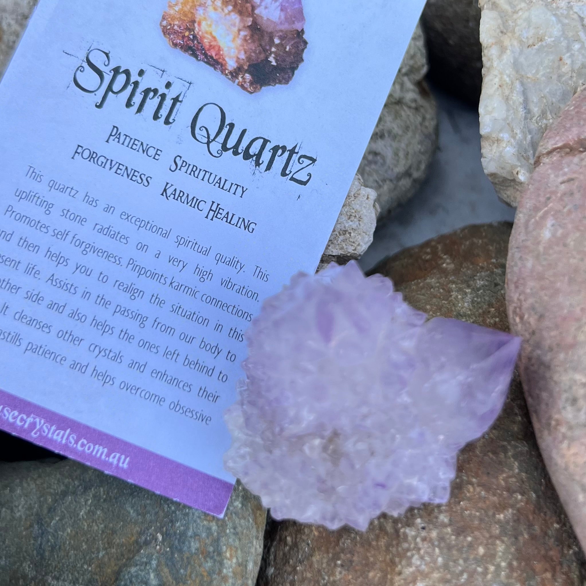 Spirit Quartz Cluster ~ Specialty Boxed Crystal