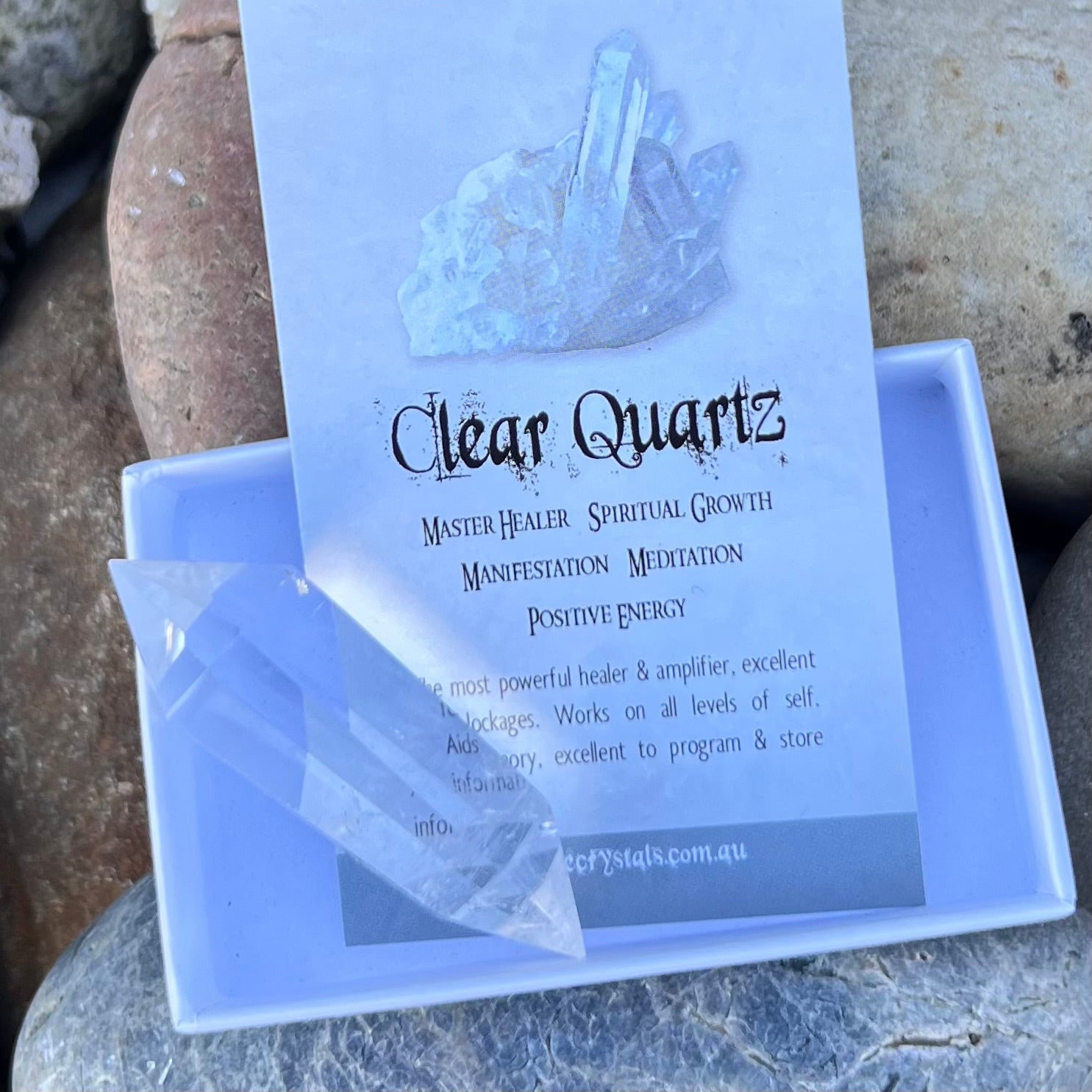 Clear Quartz Double Terminator ~ Specialty Boxed Crystal (4)