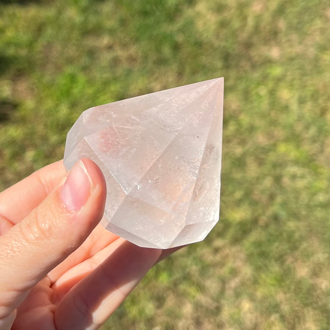 Clear Quartz Diamond Cut