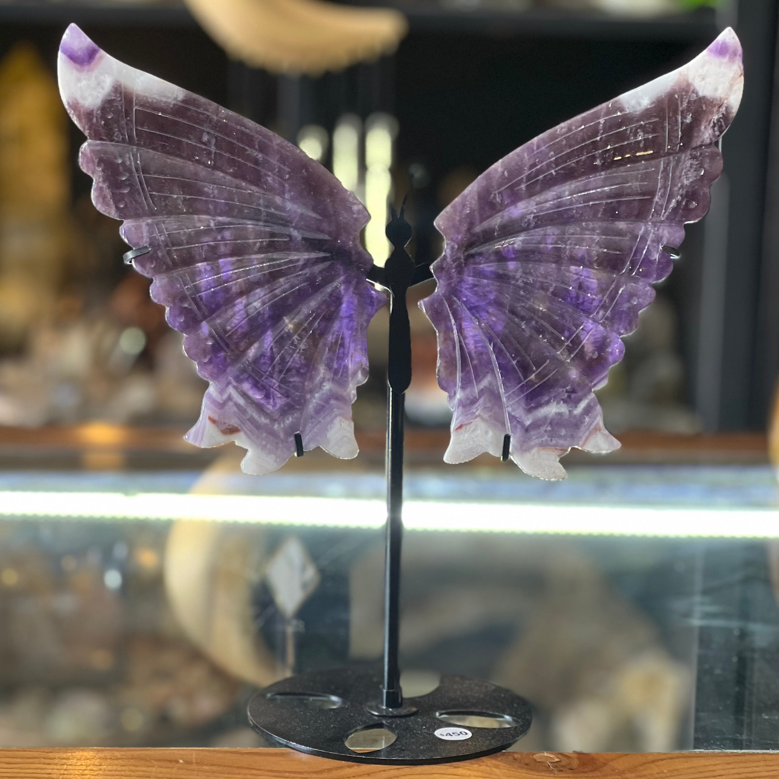 Amethyst Butterfly on Stand