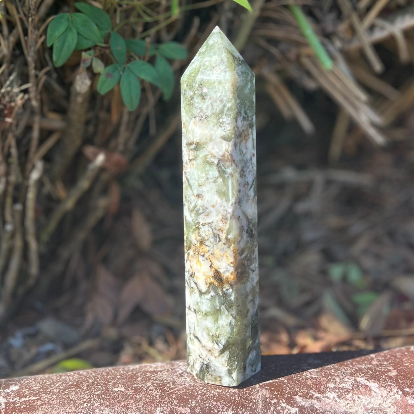 Mica and Prehnite Tower