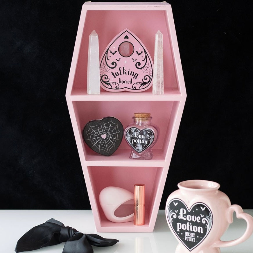Pink Coffin Shelf ~ Shadow Box