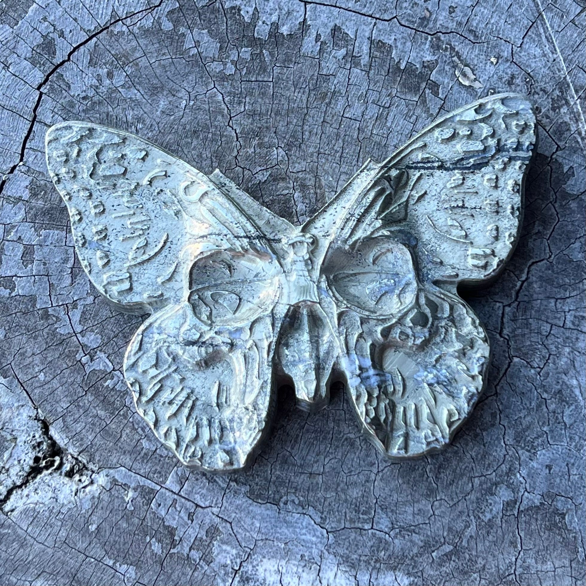 Pyrite Butterfly Carving