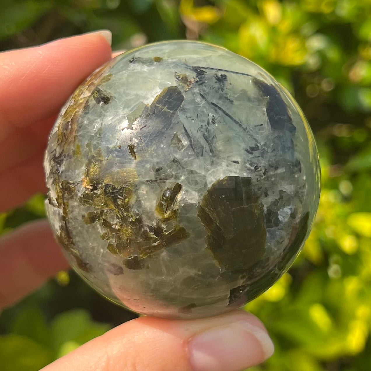 Prehnite Protection Sphere