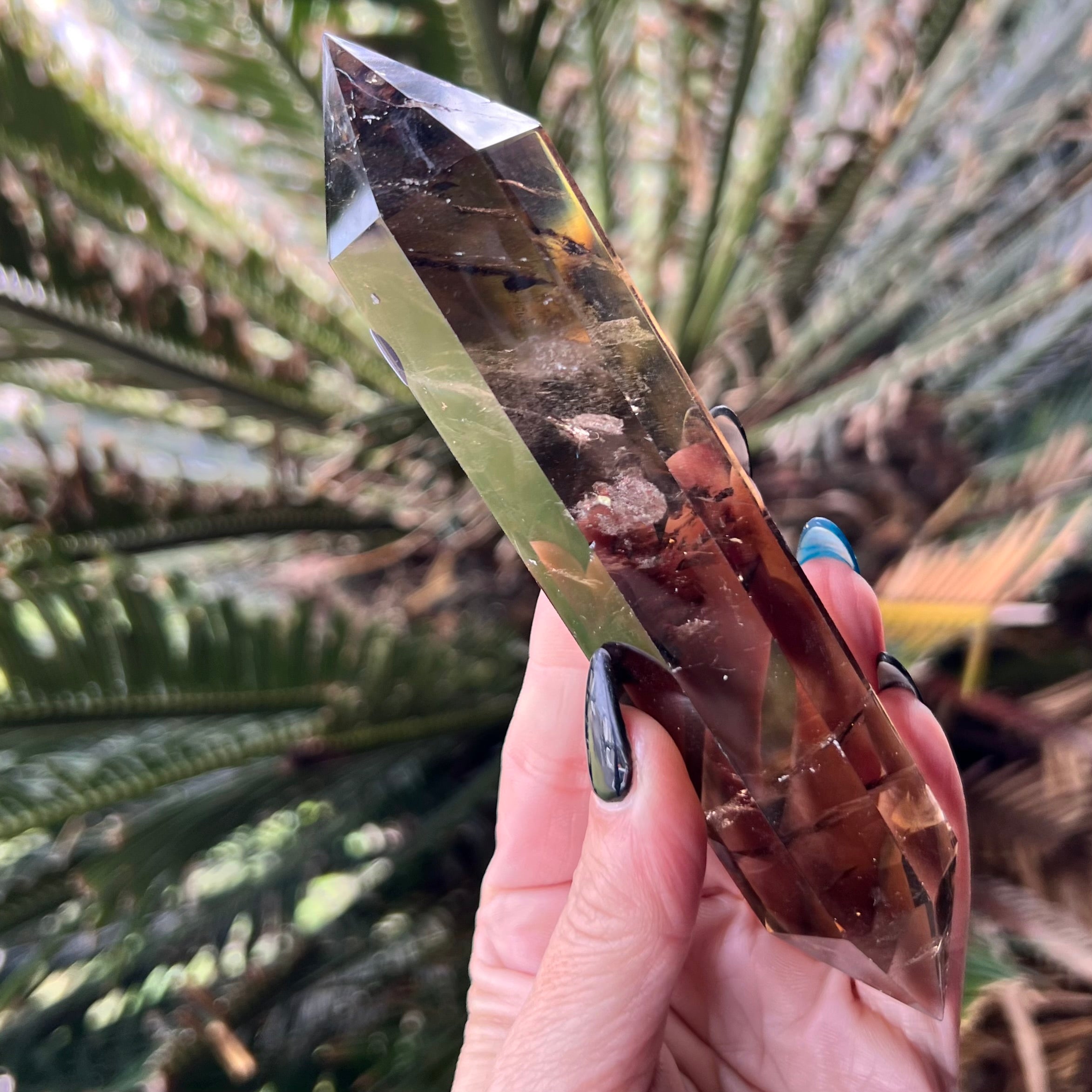 Smoky Quartz Double Terminated Wand