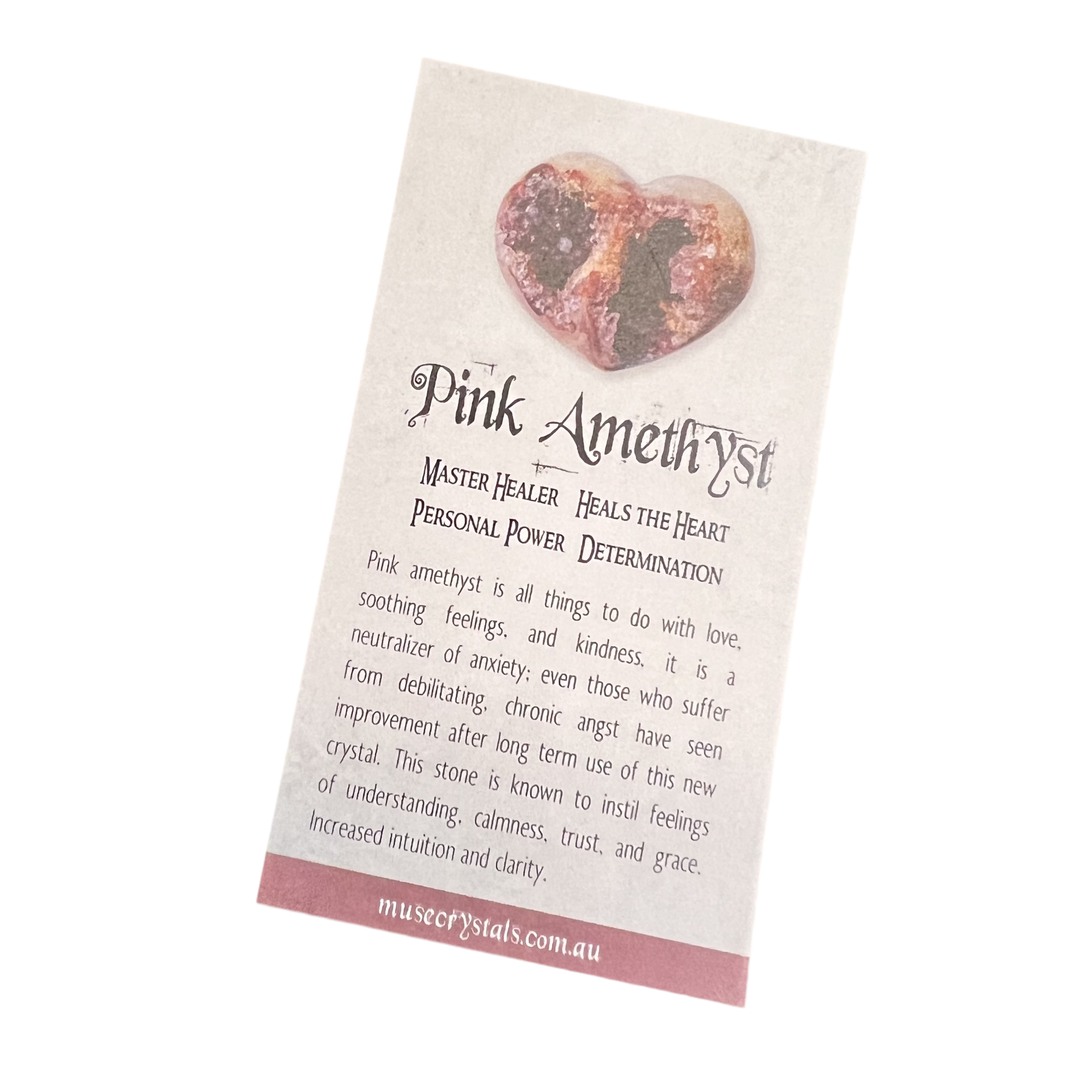 Pink Amethyst ~ Heart Healer ~ Standing Butterfly