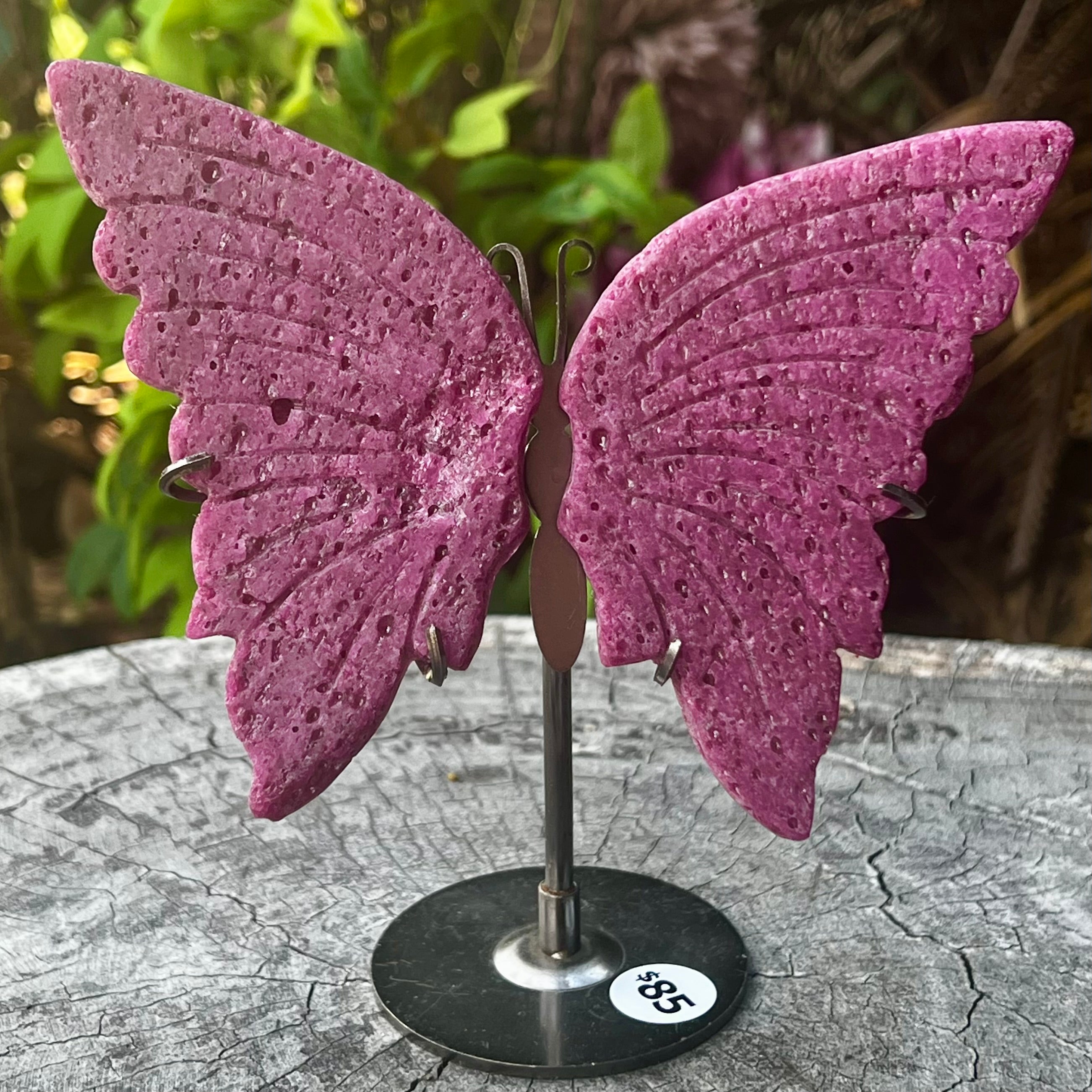 Ruby Butterfly on Stand