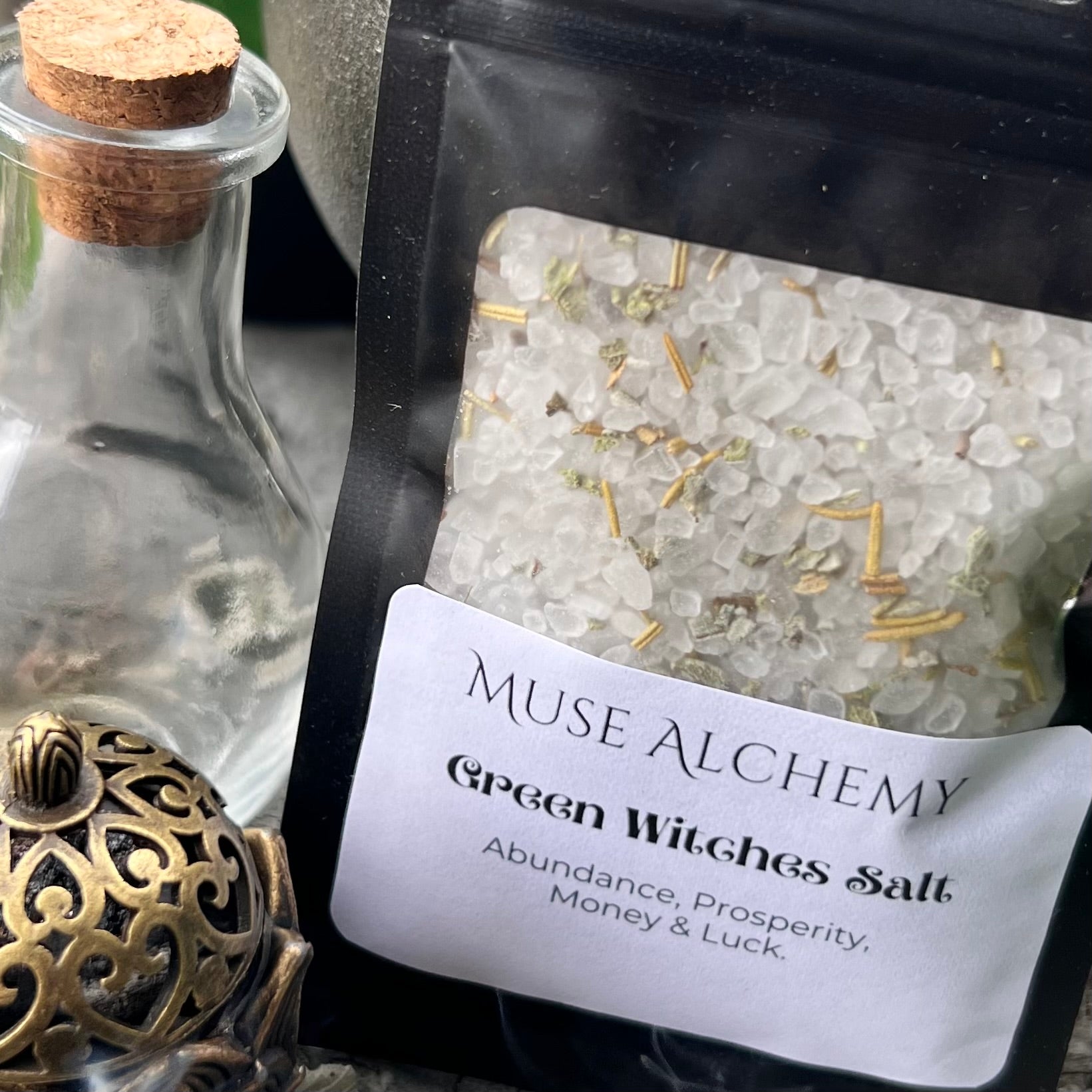 Green Witches Salt ~ Muse Alchemy Botanicals