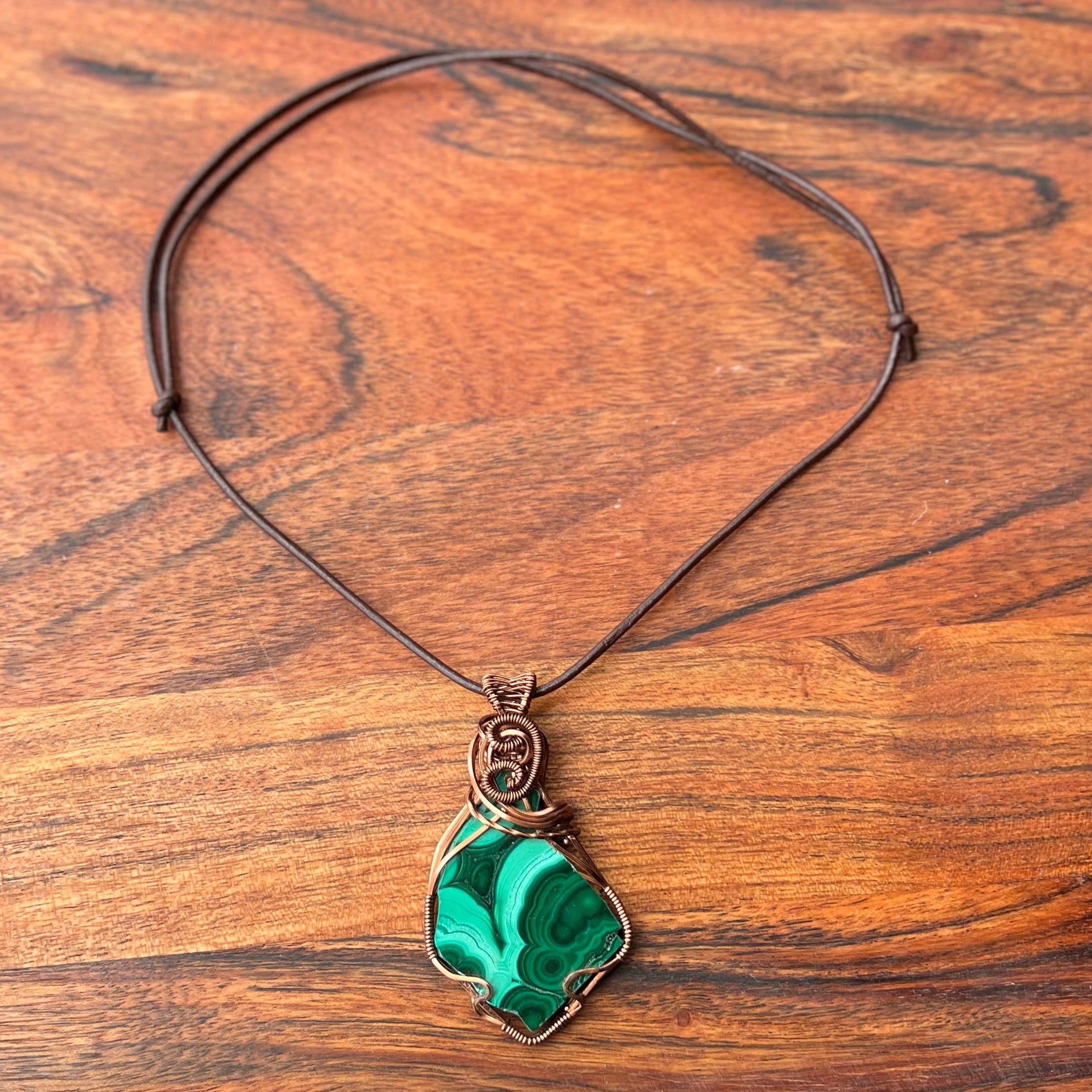 Muse Forged ~ Artesian Malachite Necklace